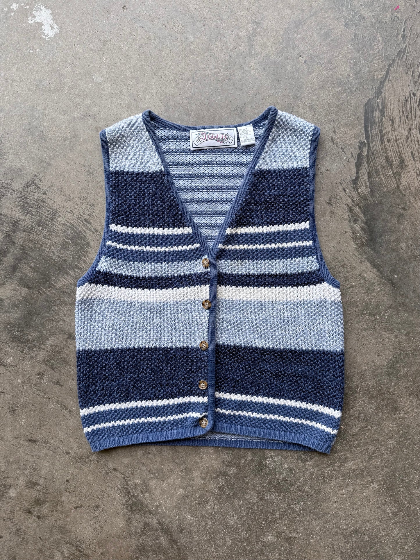 Striped Sweater Vest - M