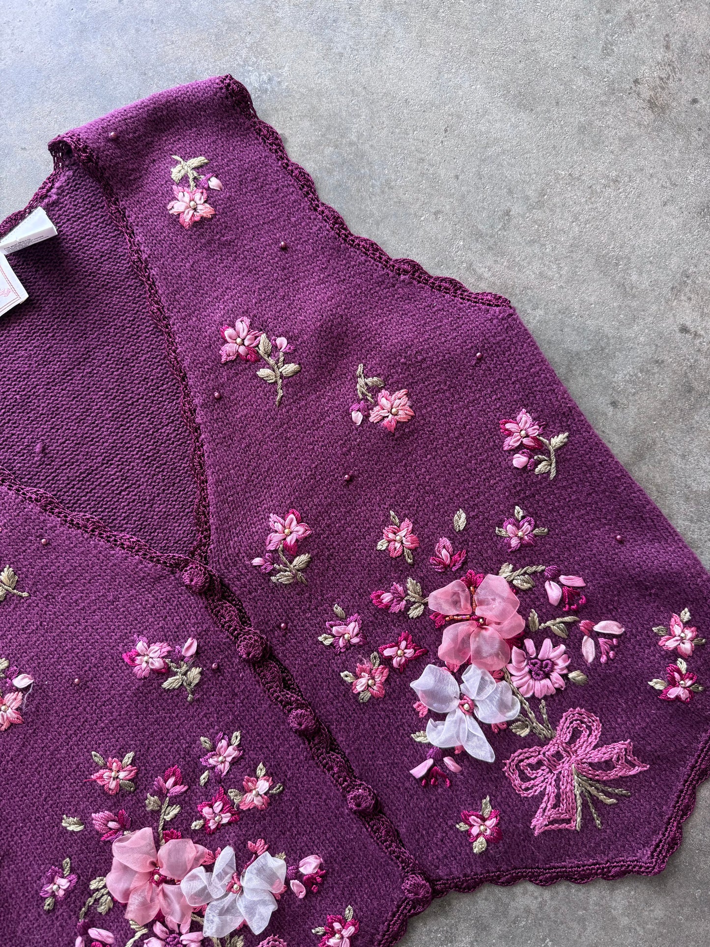 Flower Sweater Vest - M