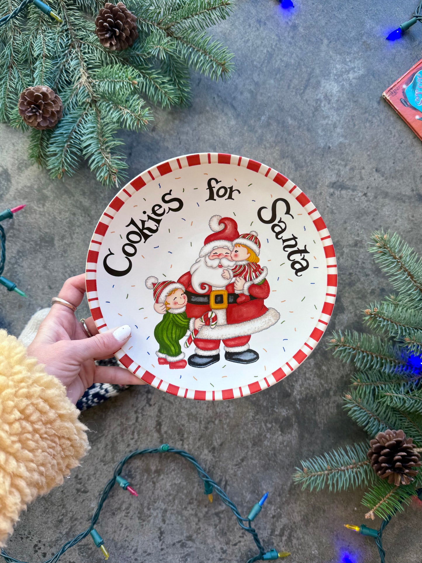 Santa Cookie Plate