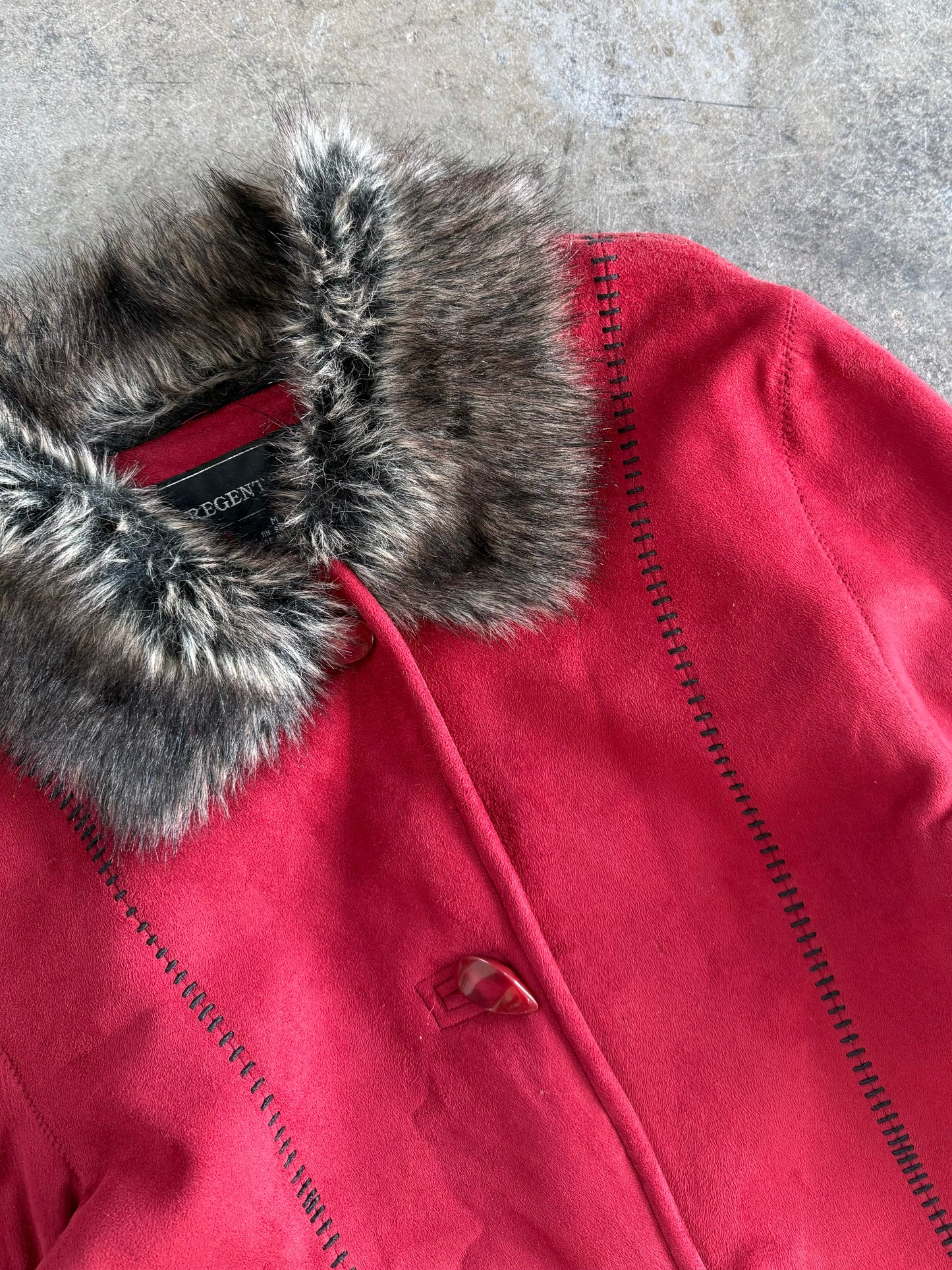 Fur Trim Jacket - M