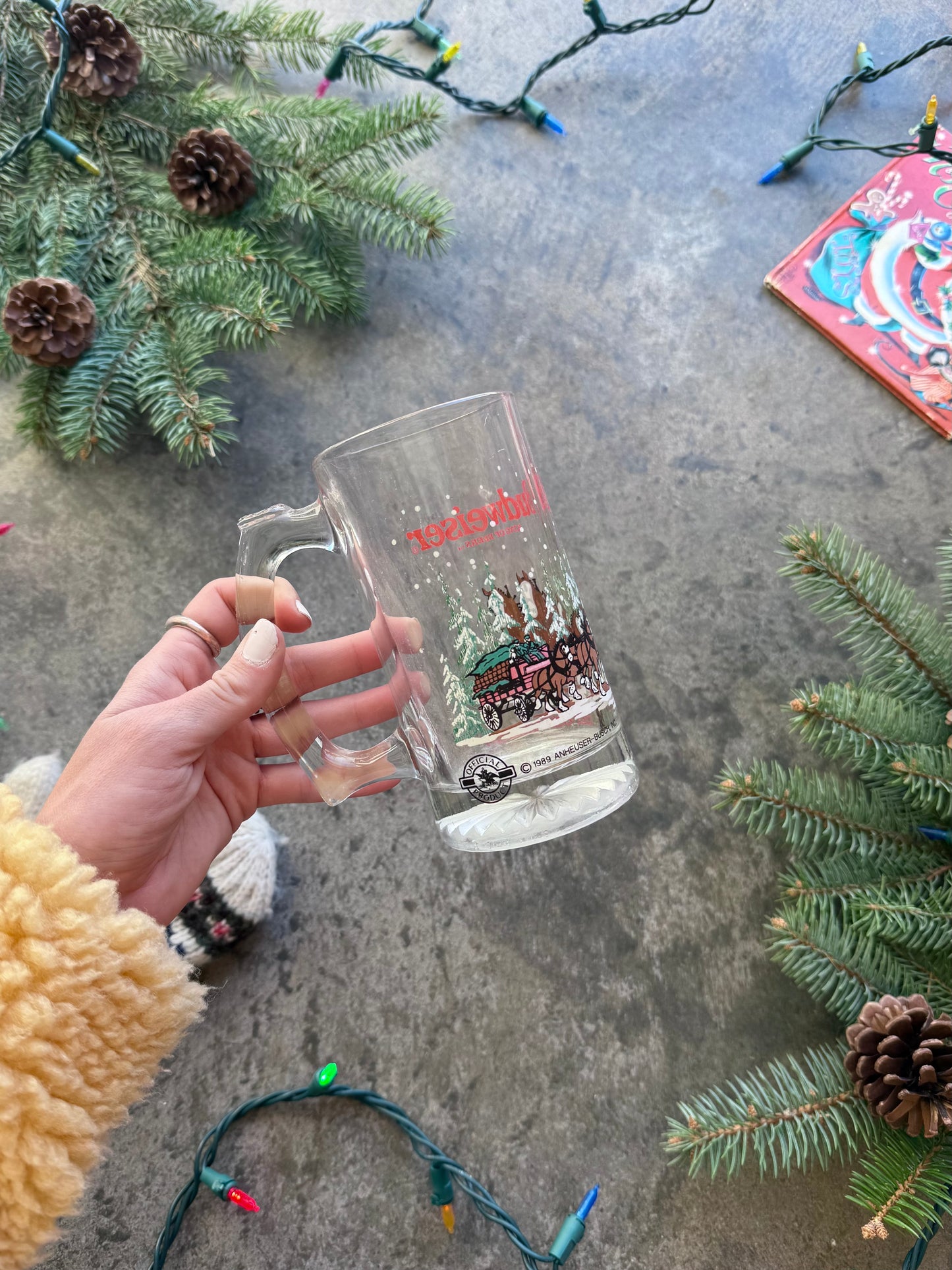 Budweiser Stein Glass