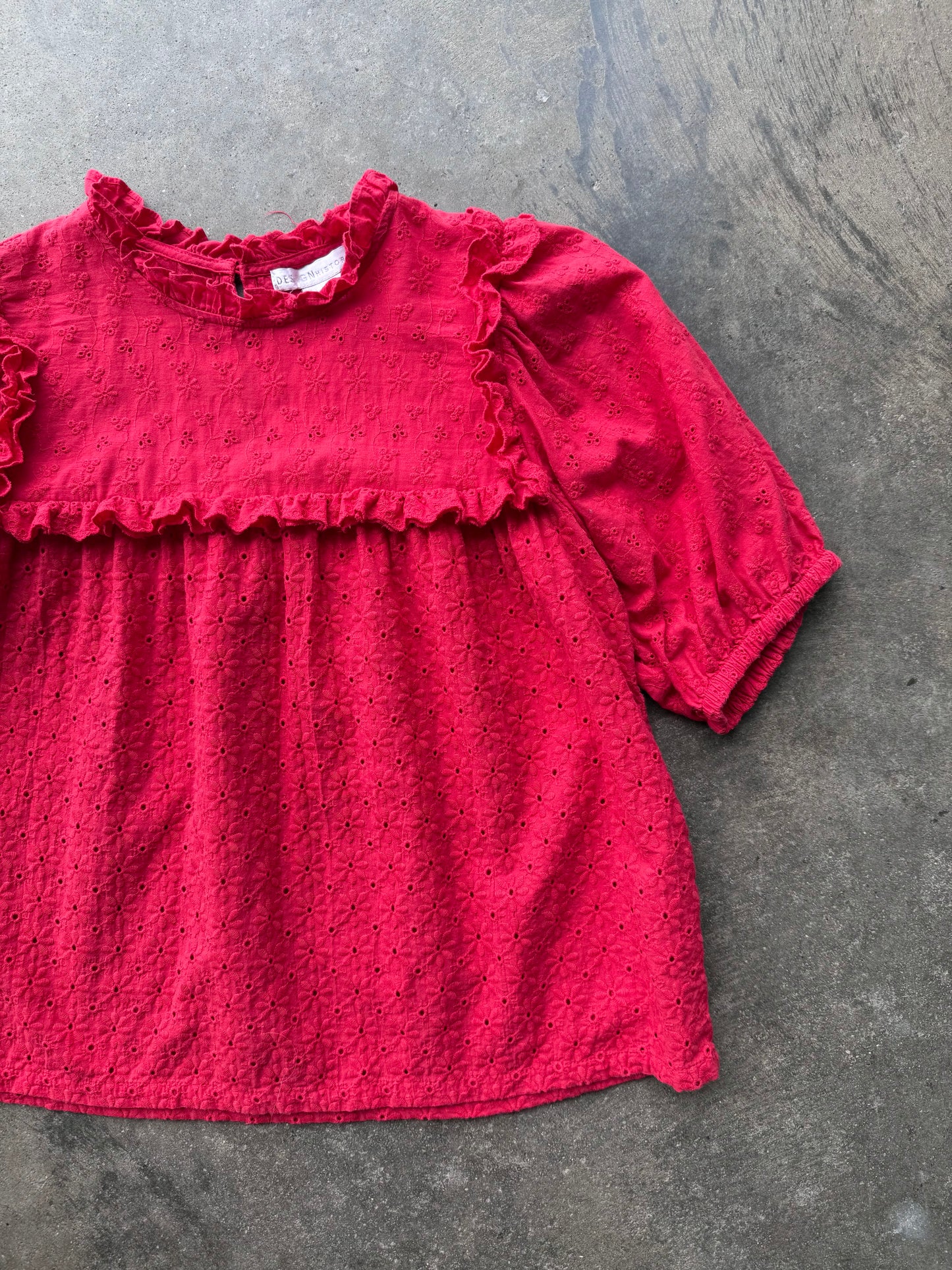 Eyelet Top - M