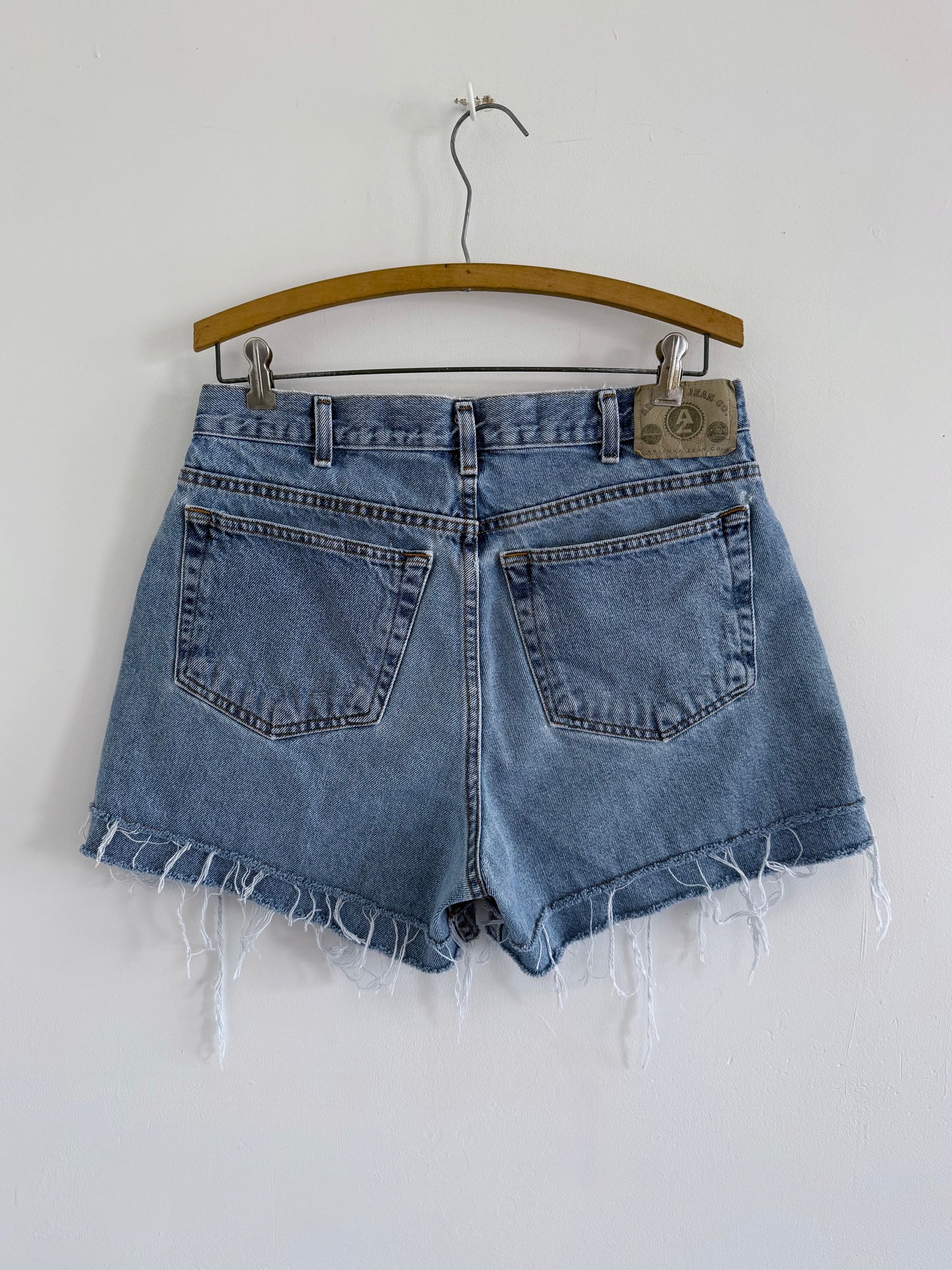 Double Fray Denim Shorts - 30x2.5