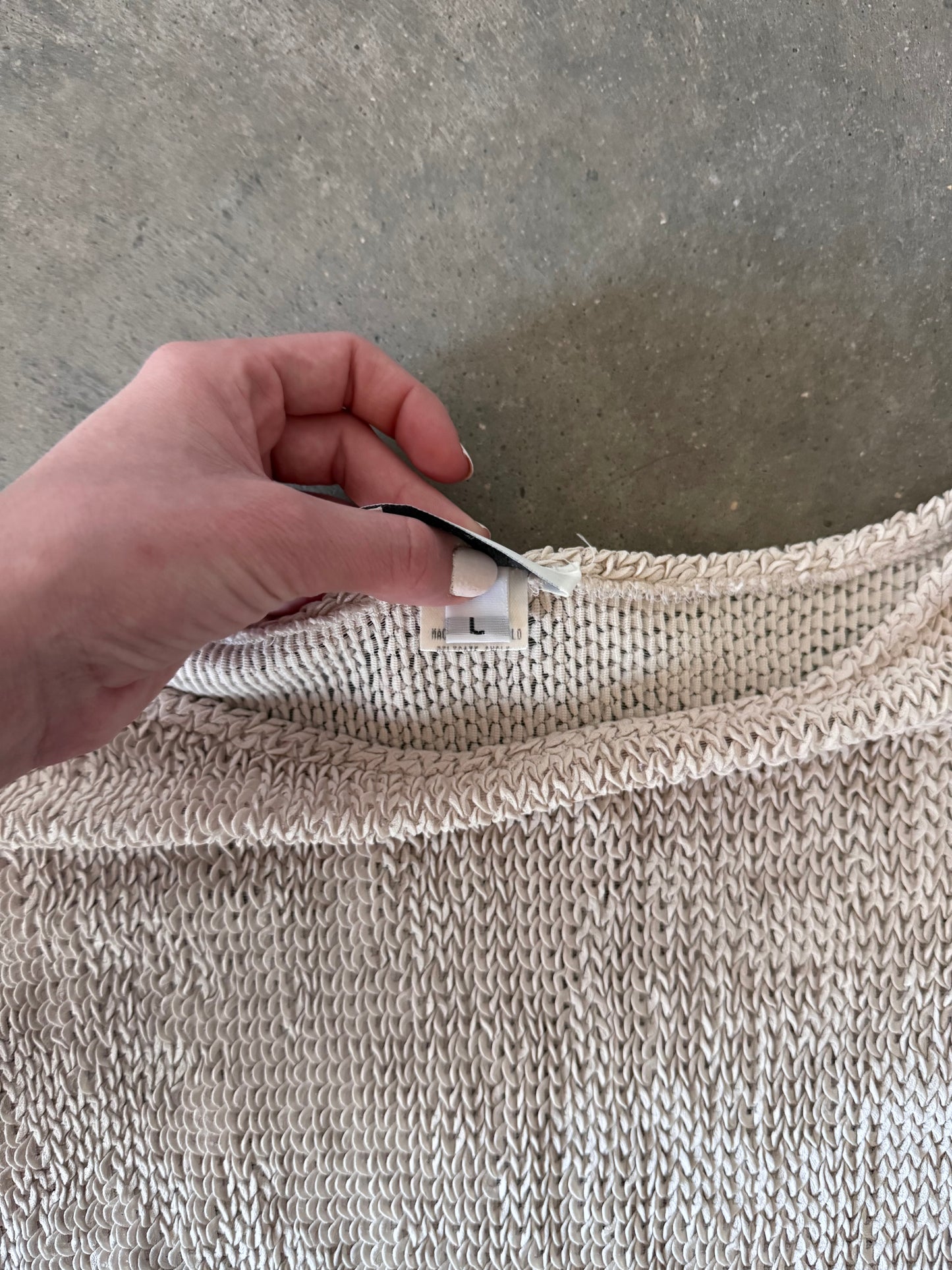 Flowy Crochet Top - L