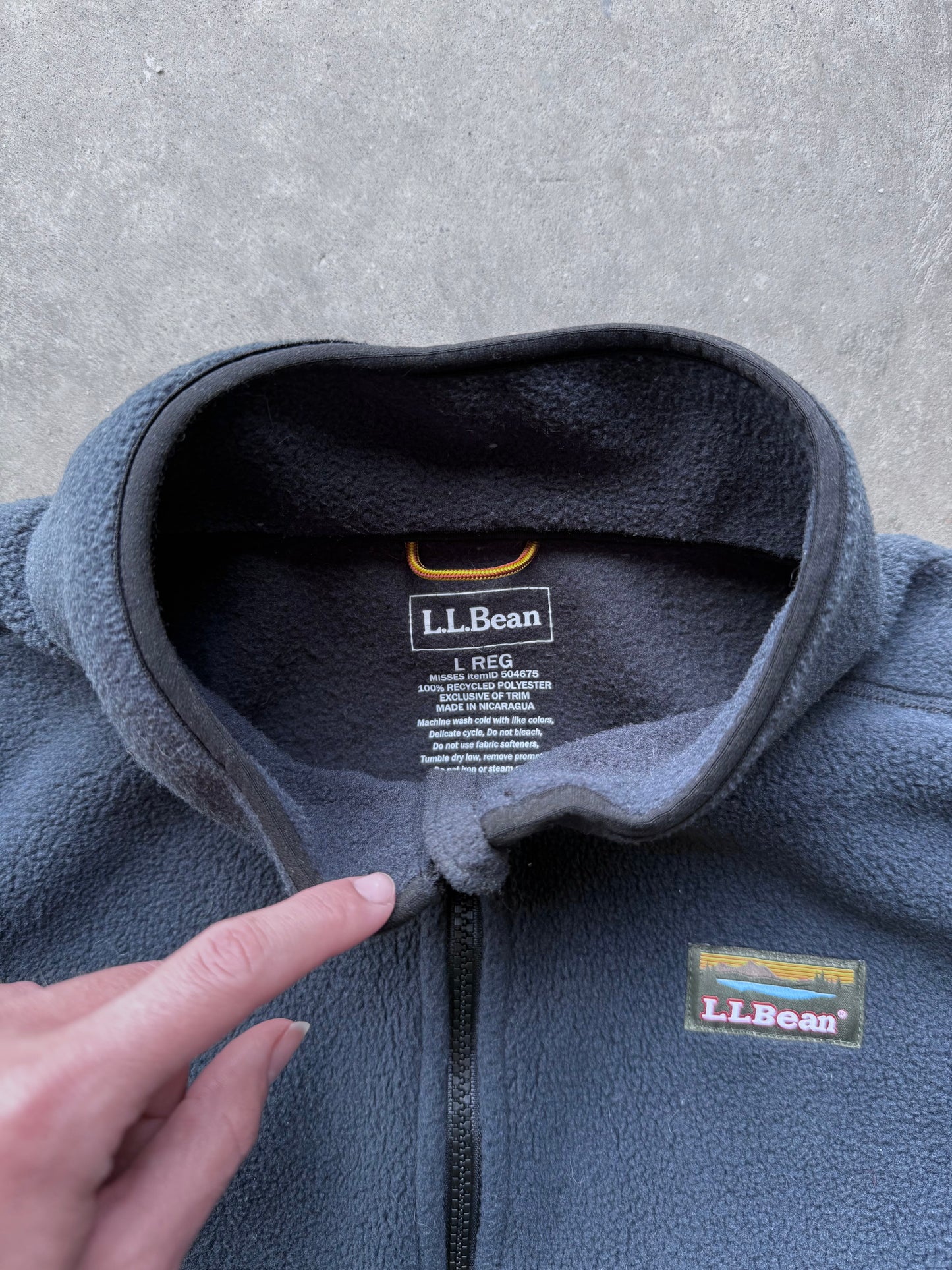 LL Bean Fleece Vest - L