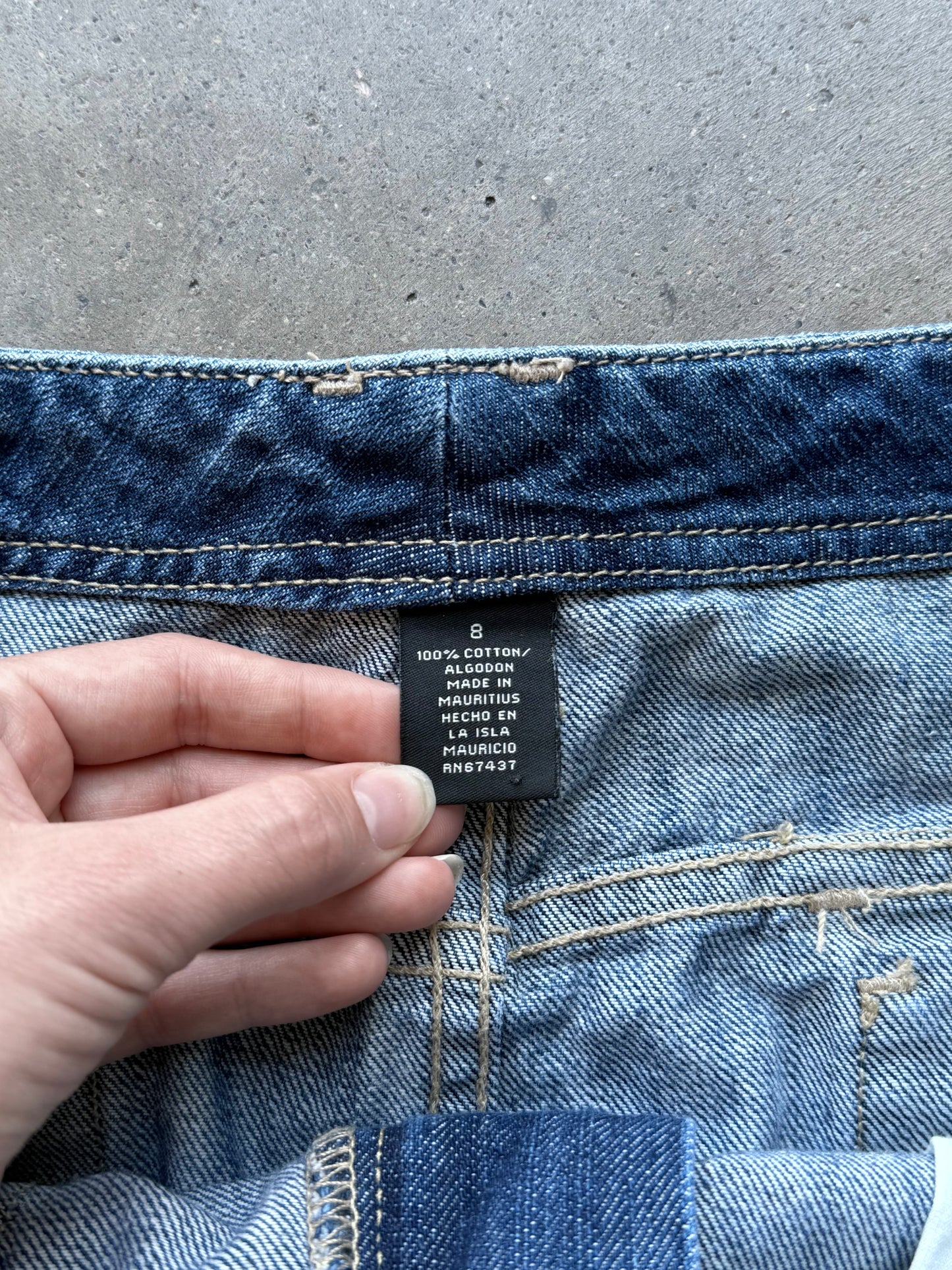 Denim Mini Skirt - 33”