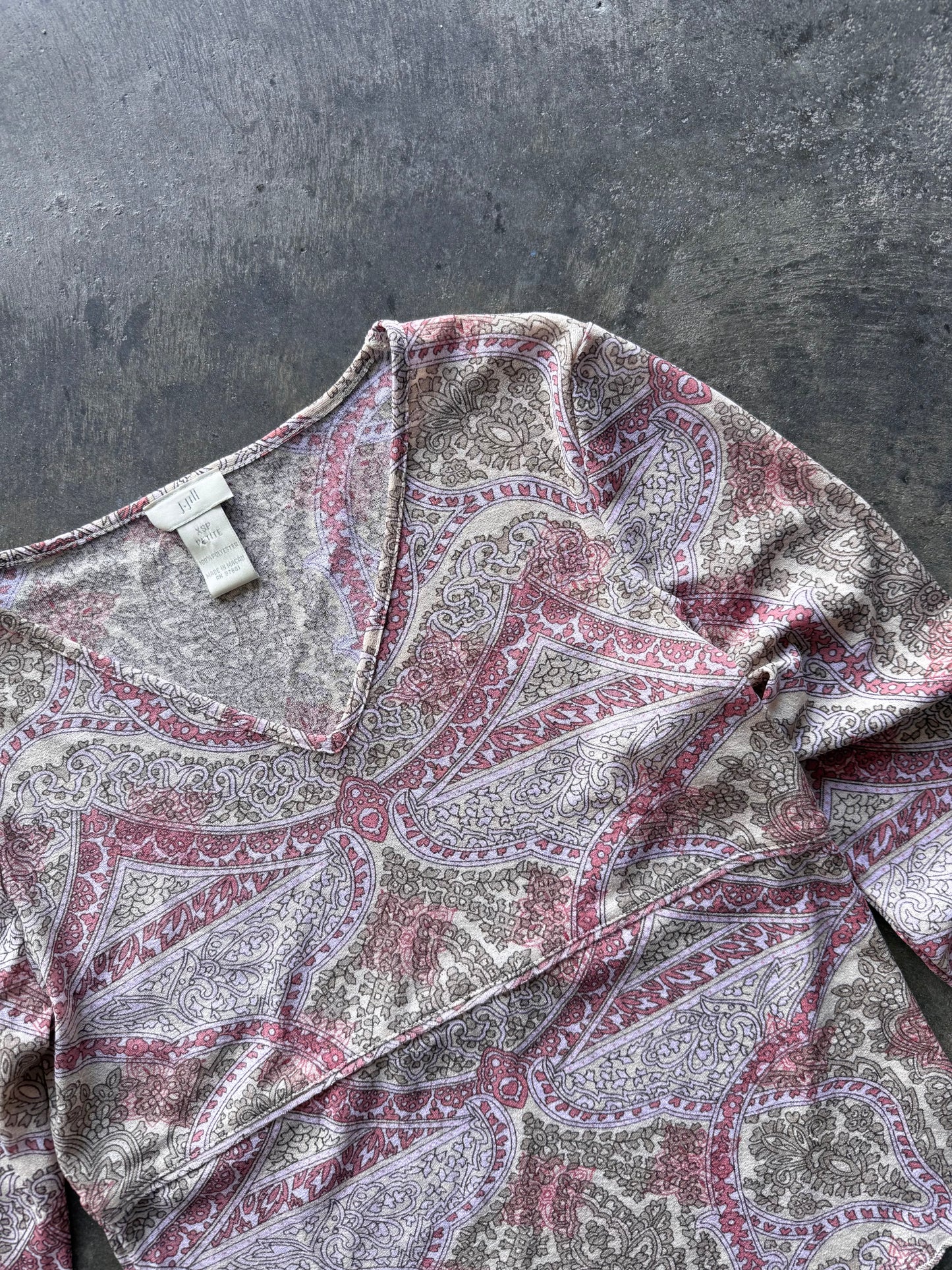 Sheer Paisley Longsleeve - XS