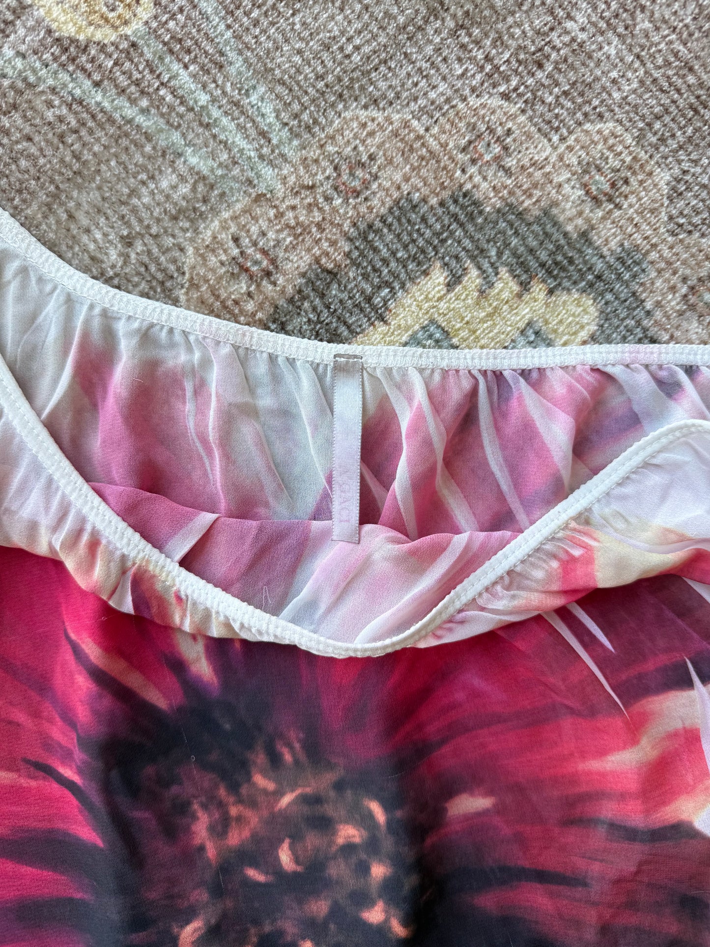 Sheer Flower Tank - M