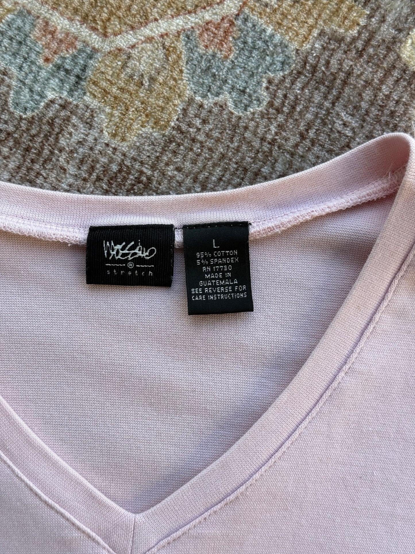 V-Neck 3/4 Sleeve - L