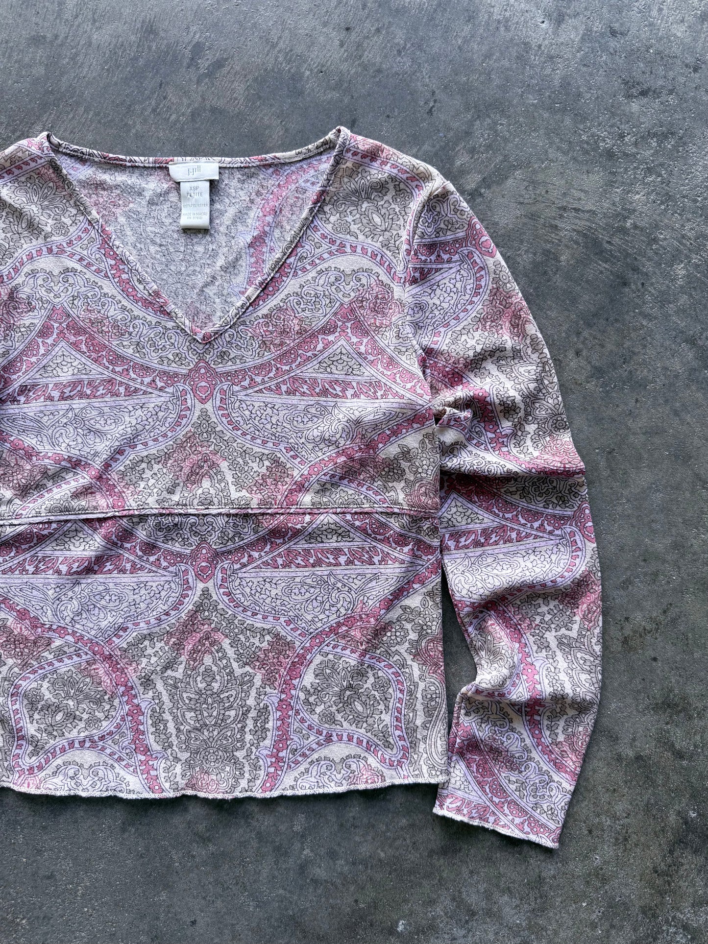 Sheer Paisley Longsleeve - XS
