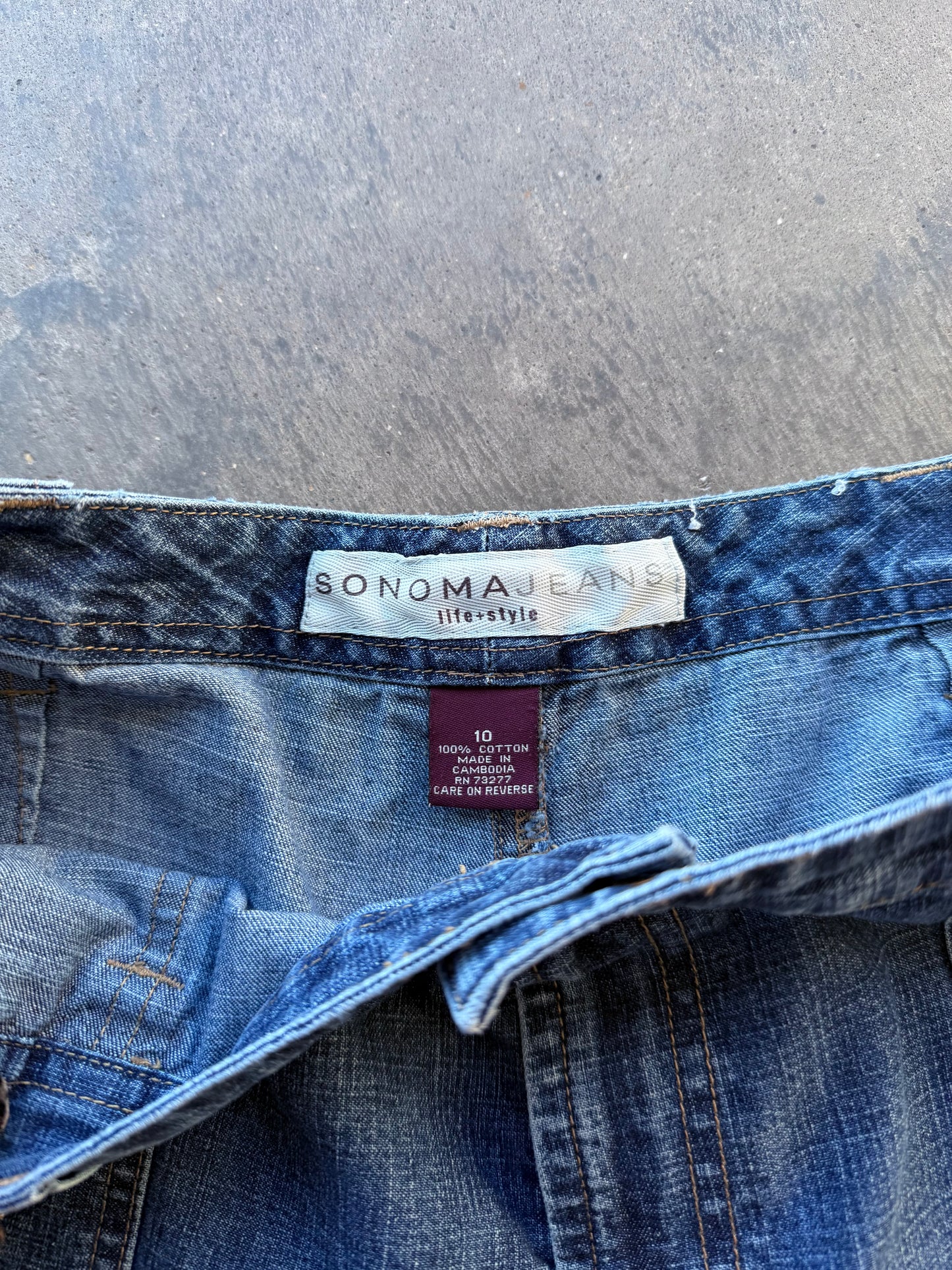 Cargo Denim Shorts - 30x4.5