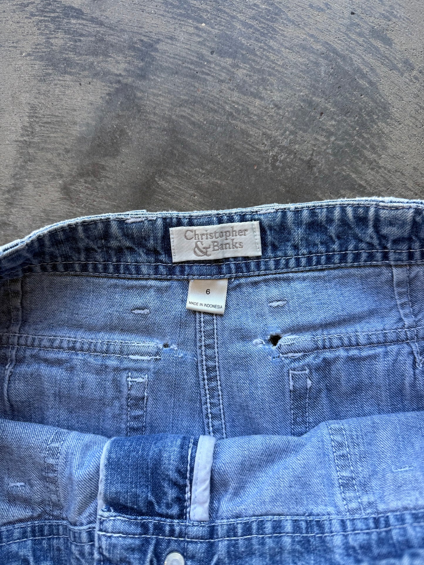 Cargo Denim Shorts - 29x6