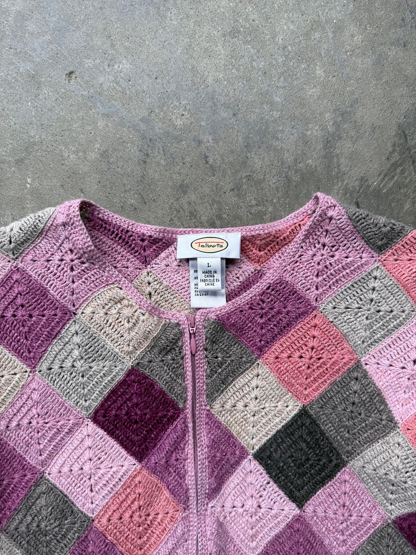 Zip Up Cardigan - L