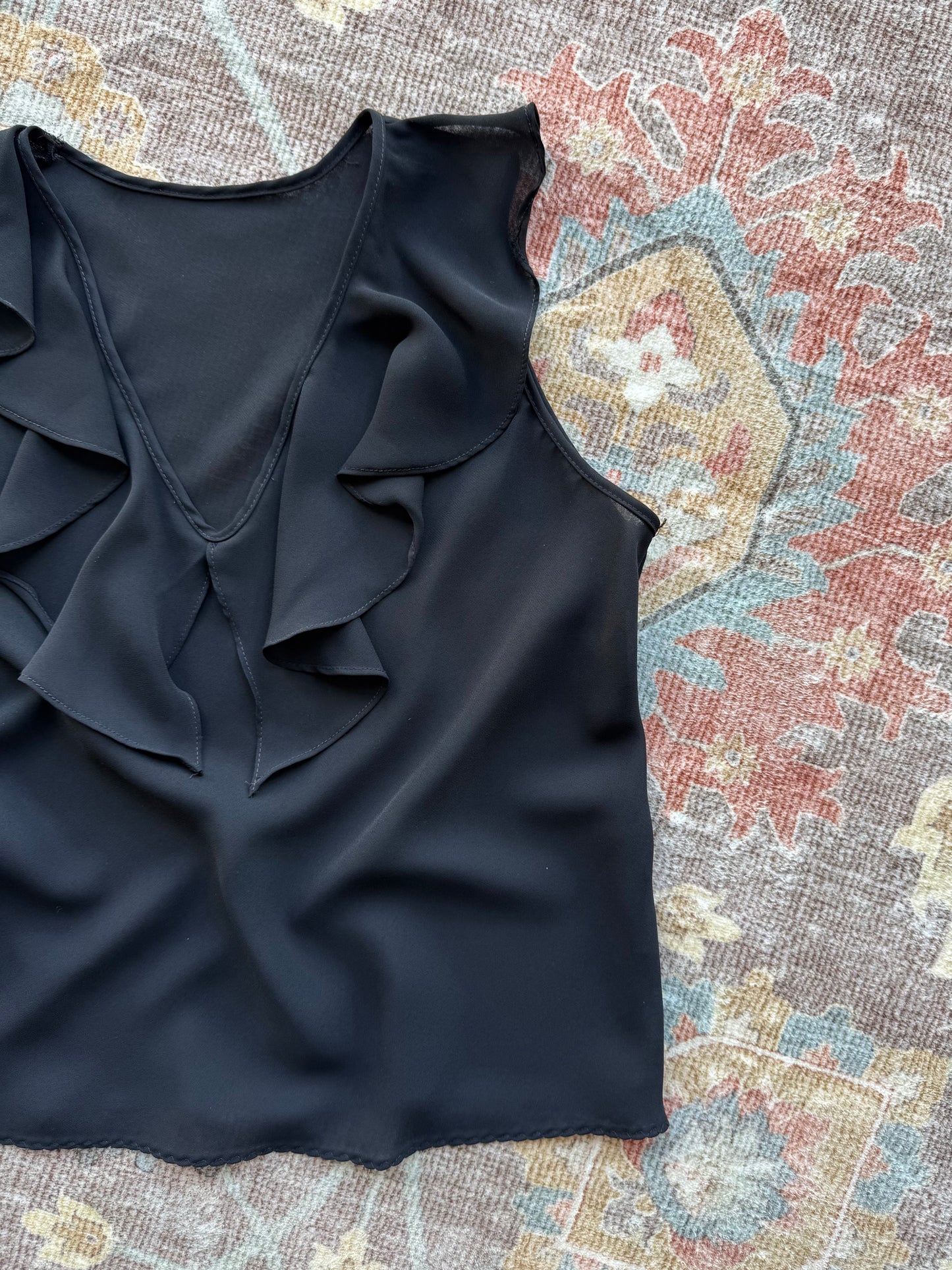 Frilly Sheer Tank - M