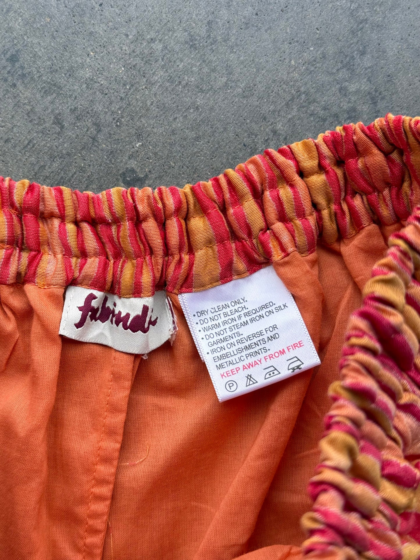 Striped Flowy Pants - S