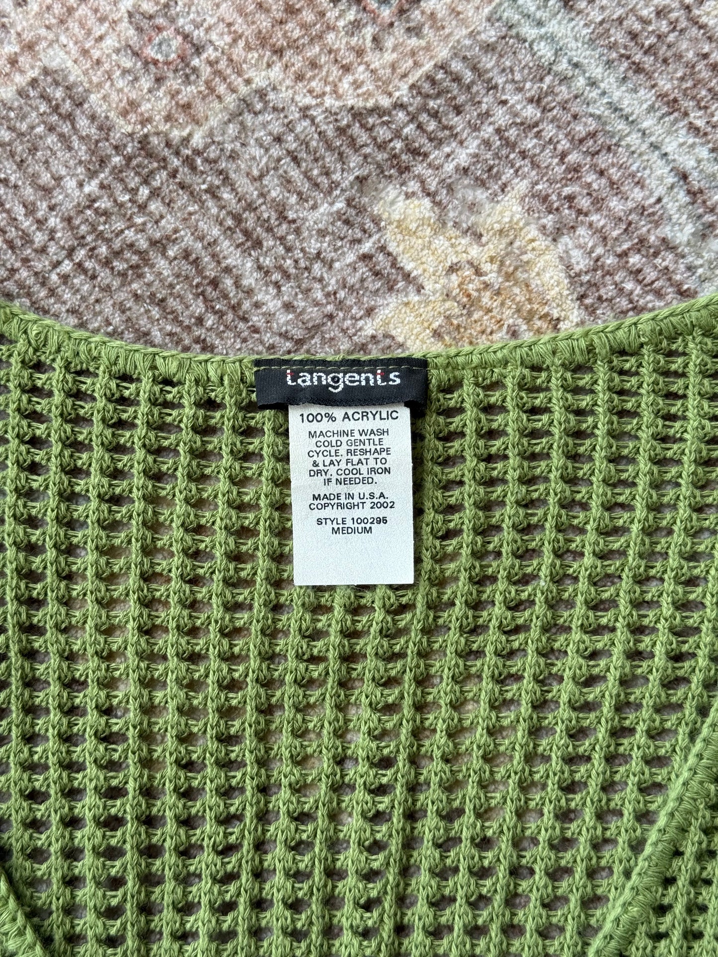 Tie Crochet Cardigan - M