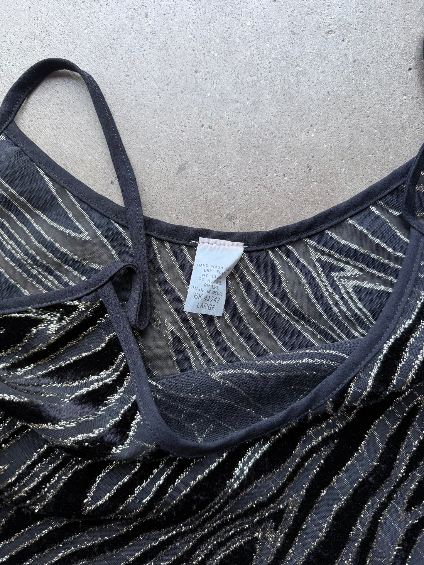 Sheer Zebra Tank - L