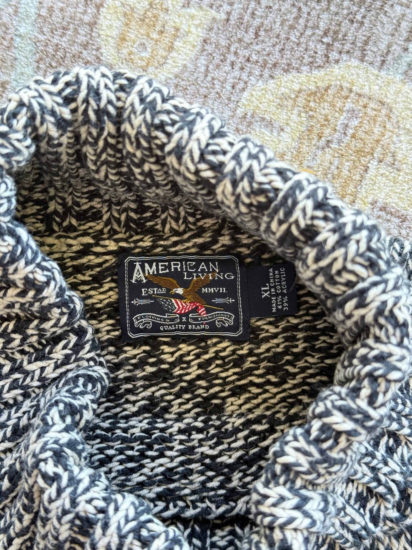 Flag Turtleneck Sweater - XL