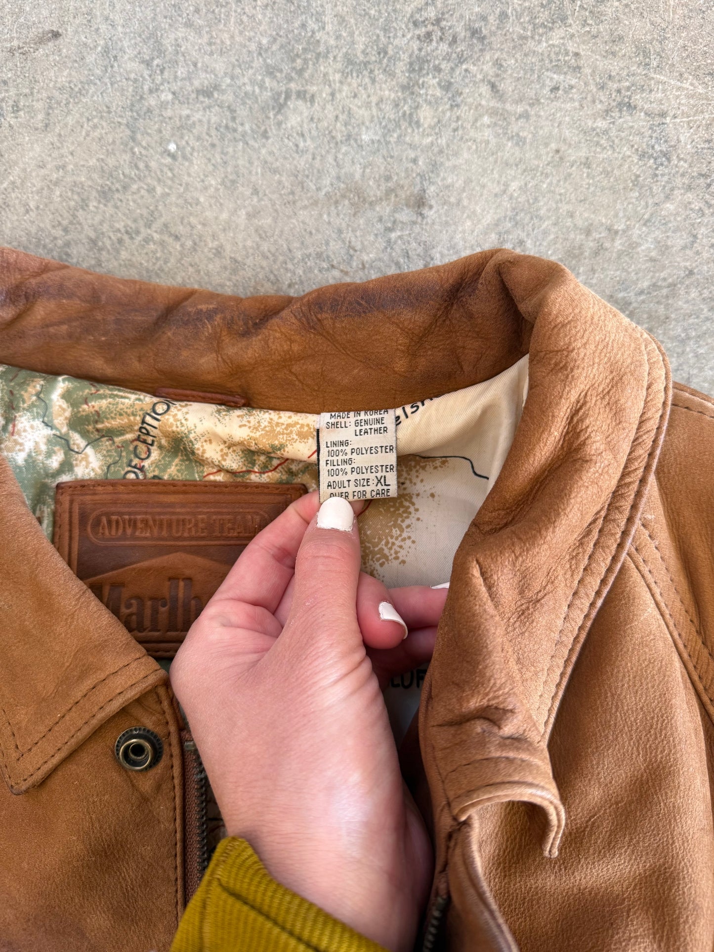 Marlboro Leather Jacket - XL