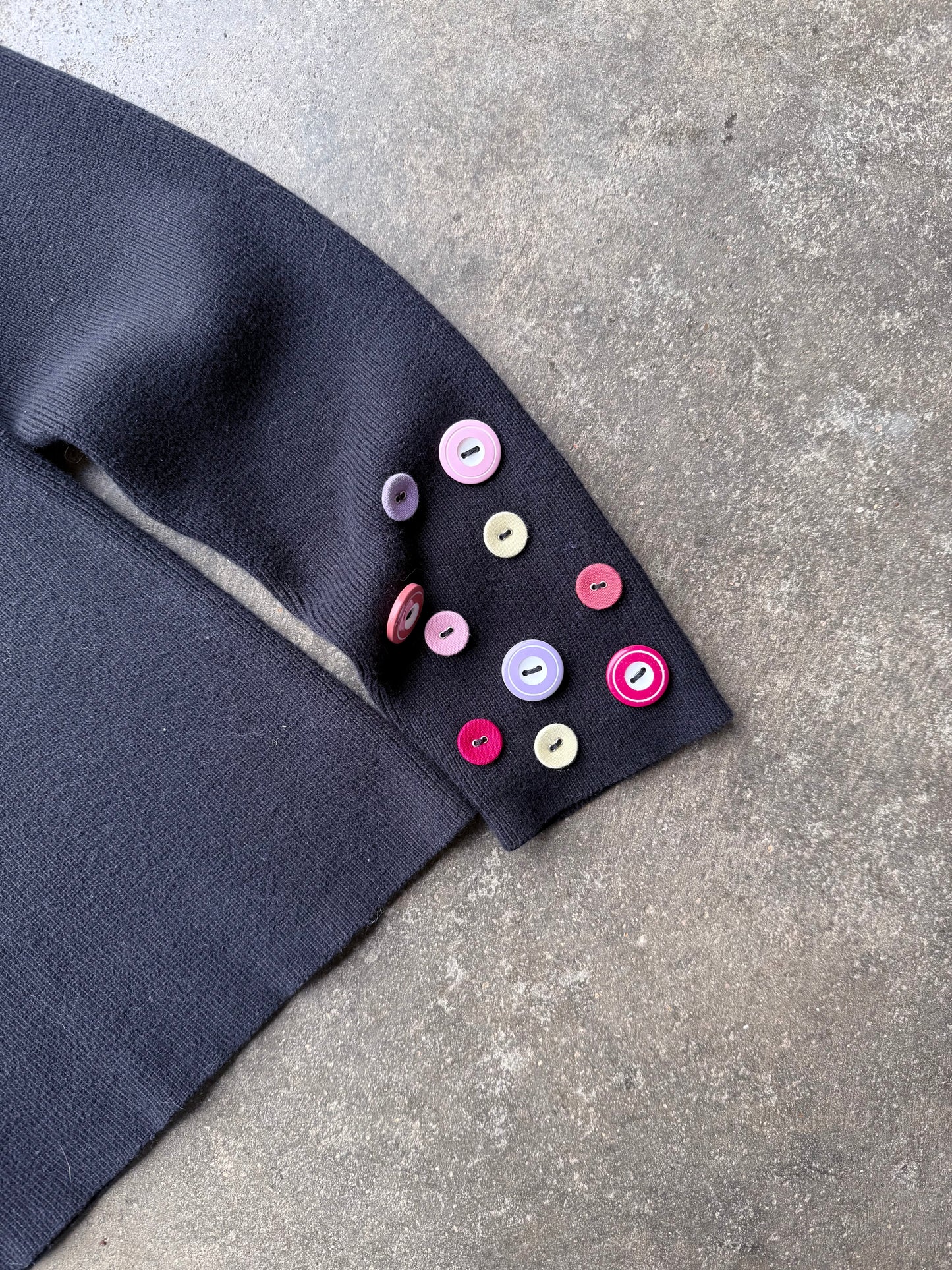 Button Quarterzip Sweater - S