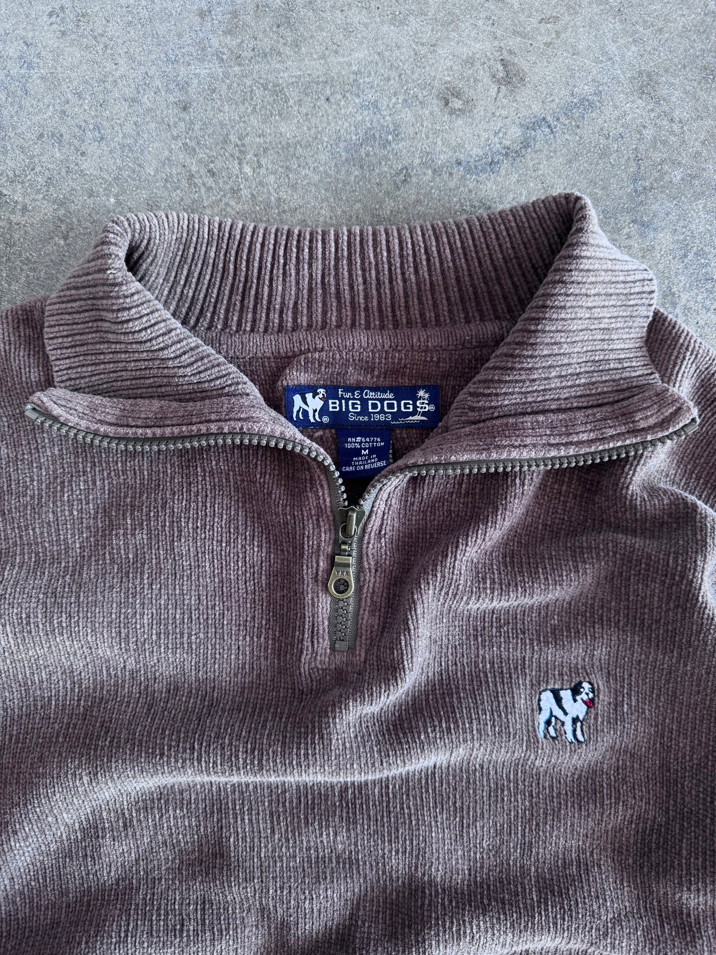 Big Dogs Quarterzip Sweater - M