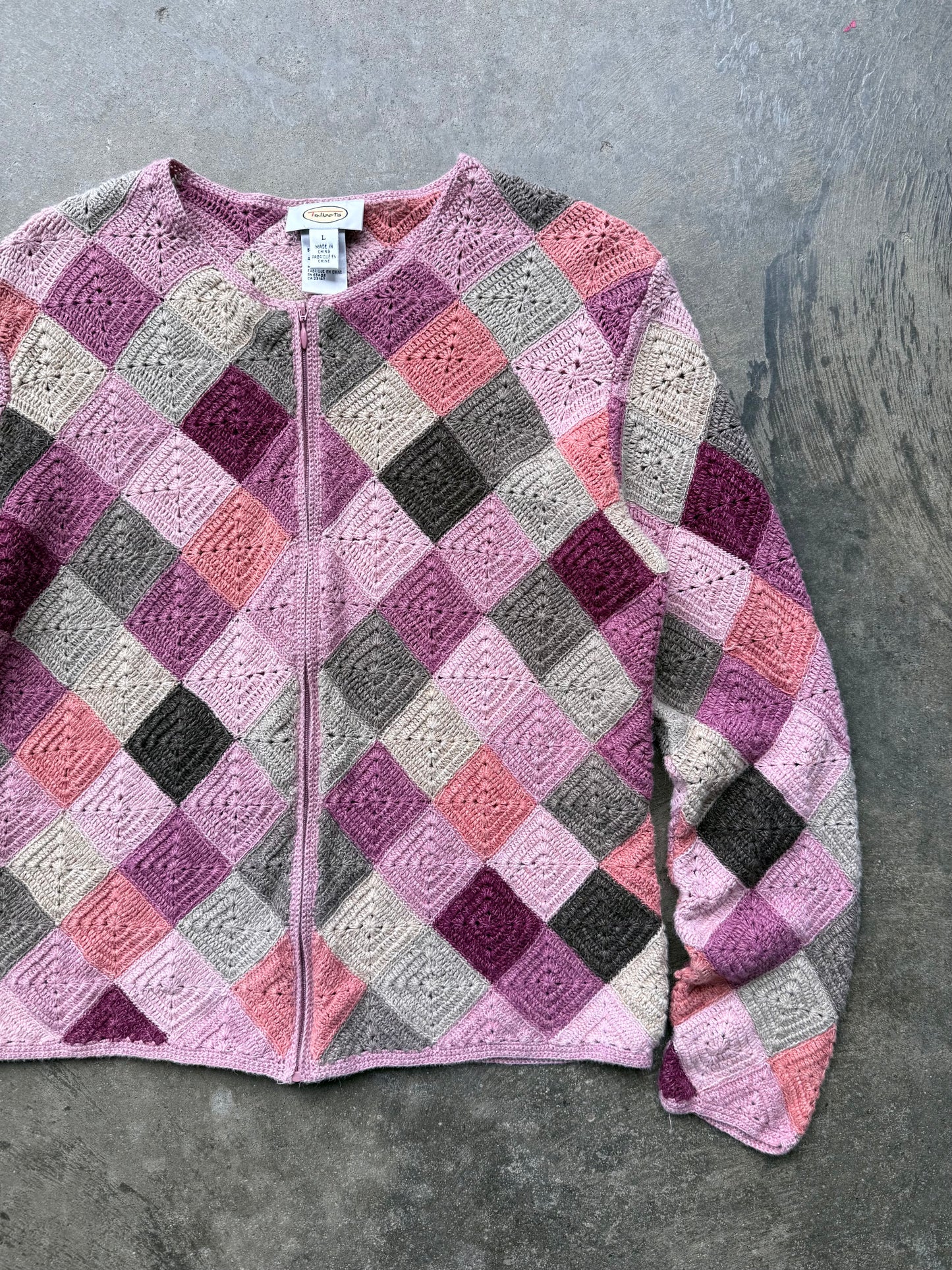 Zip Up Cardigan - L