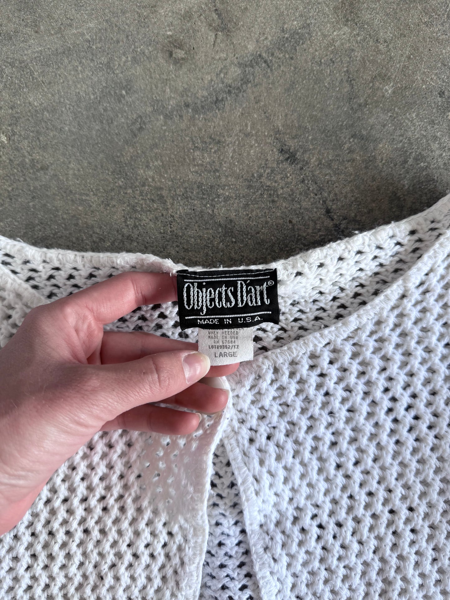 Crochet Cardigan - L