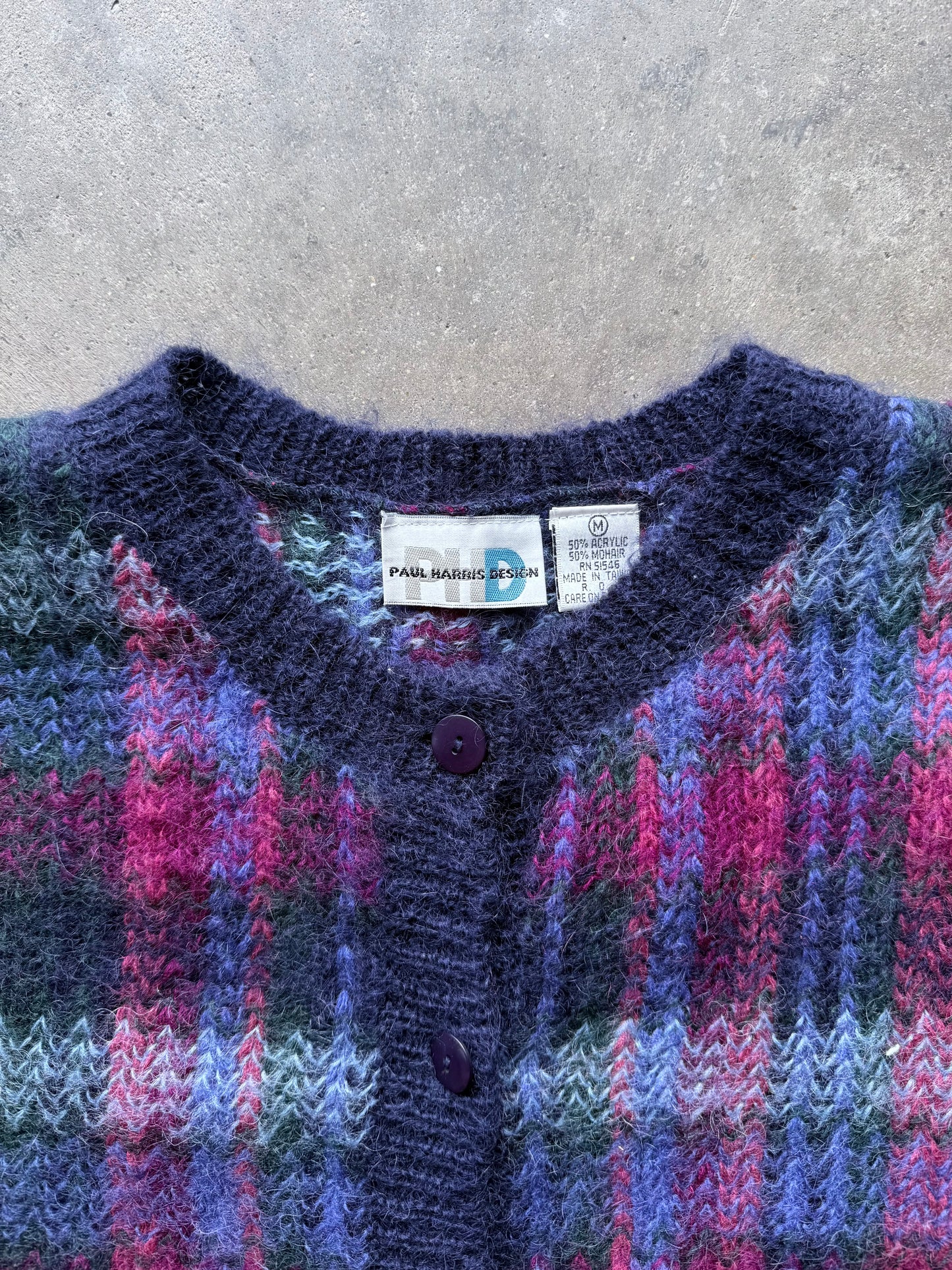 Plaid Cardigan - M