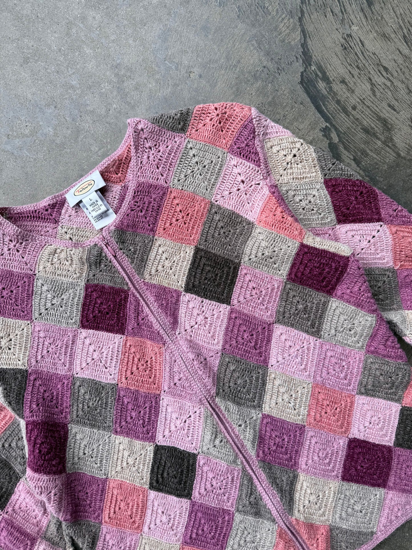 Zip Up Cardigan - L