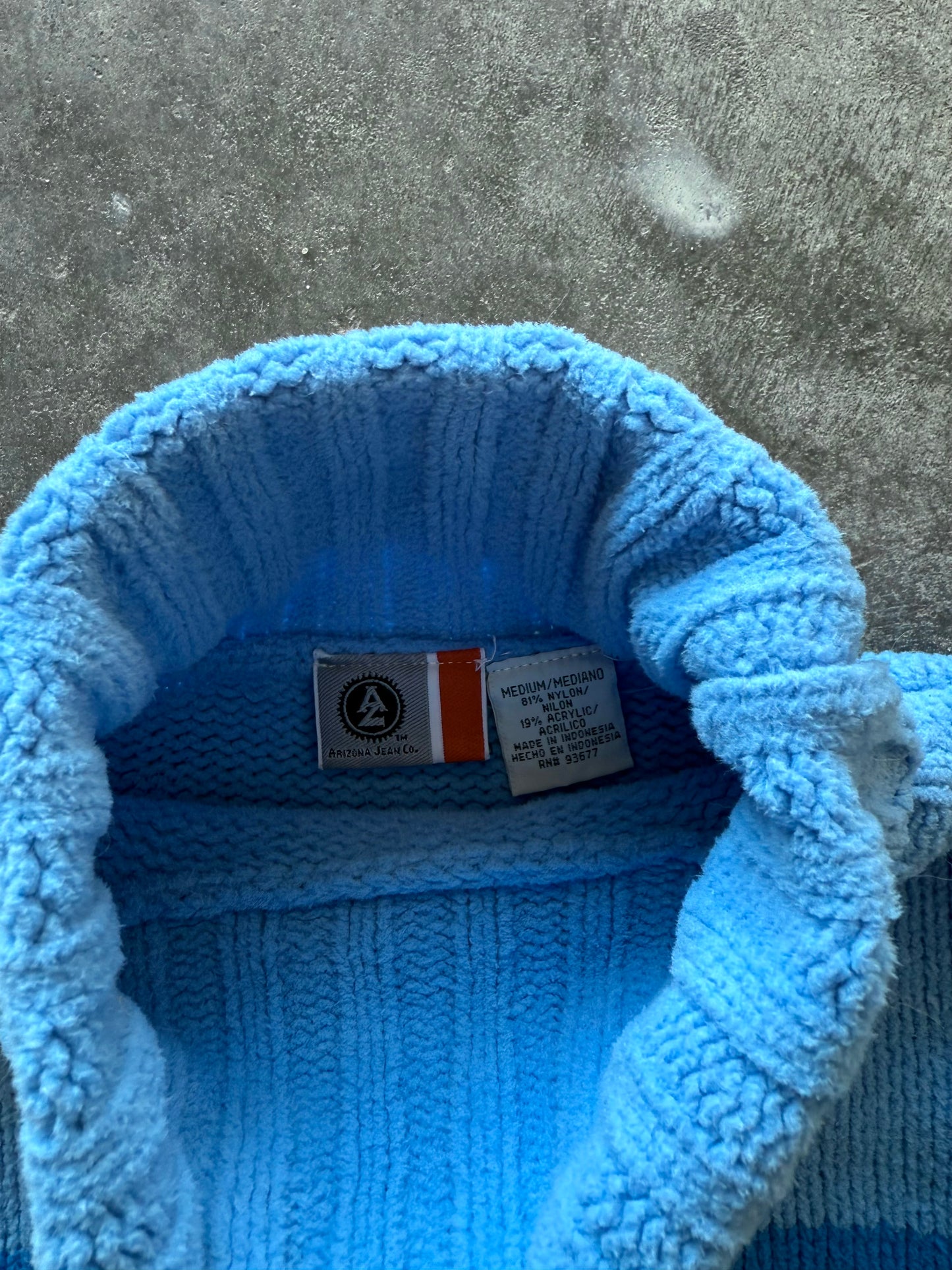 Striped Turtleneck Sweater - M