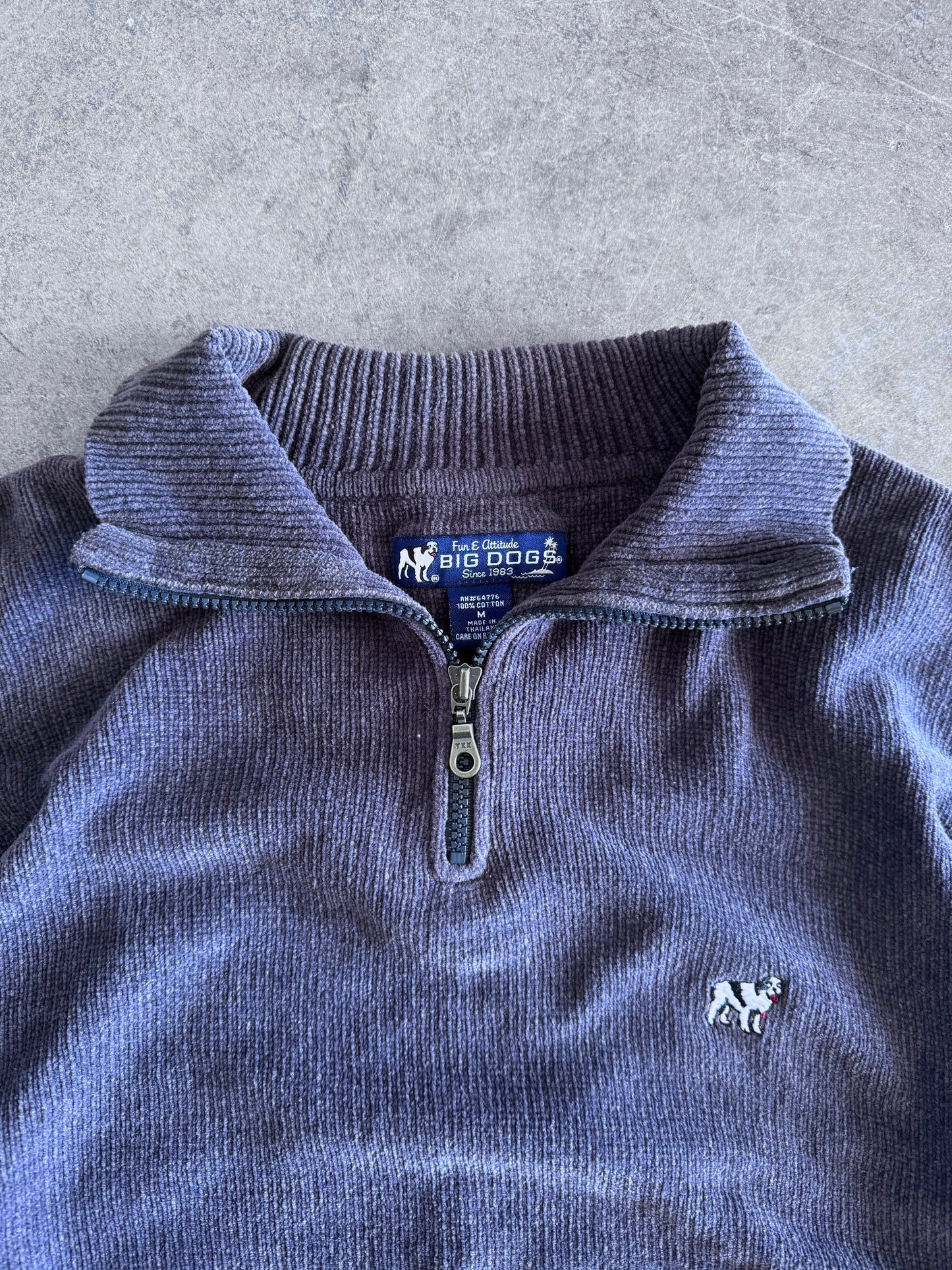 Big Dogs Quarterzip Sweater - M
