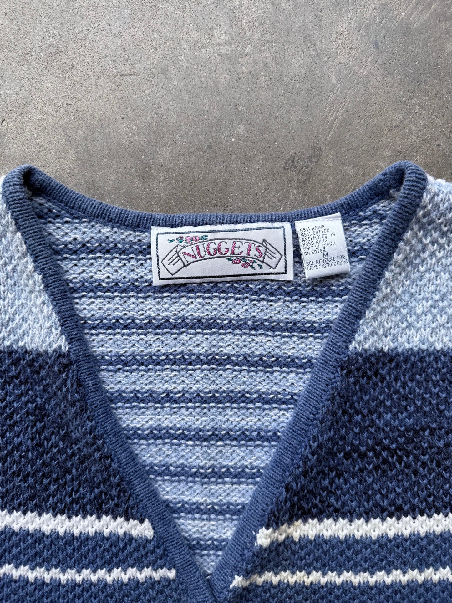 Striped Sweater Vest - M