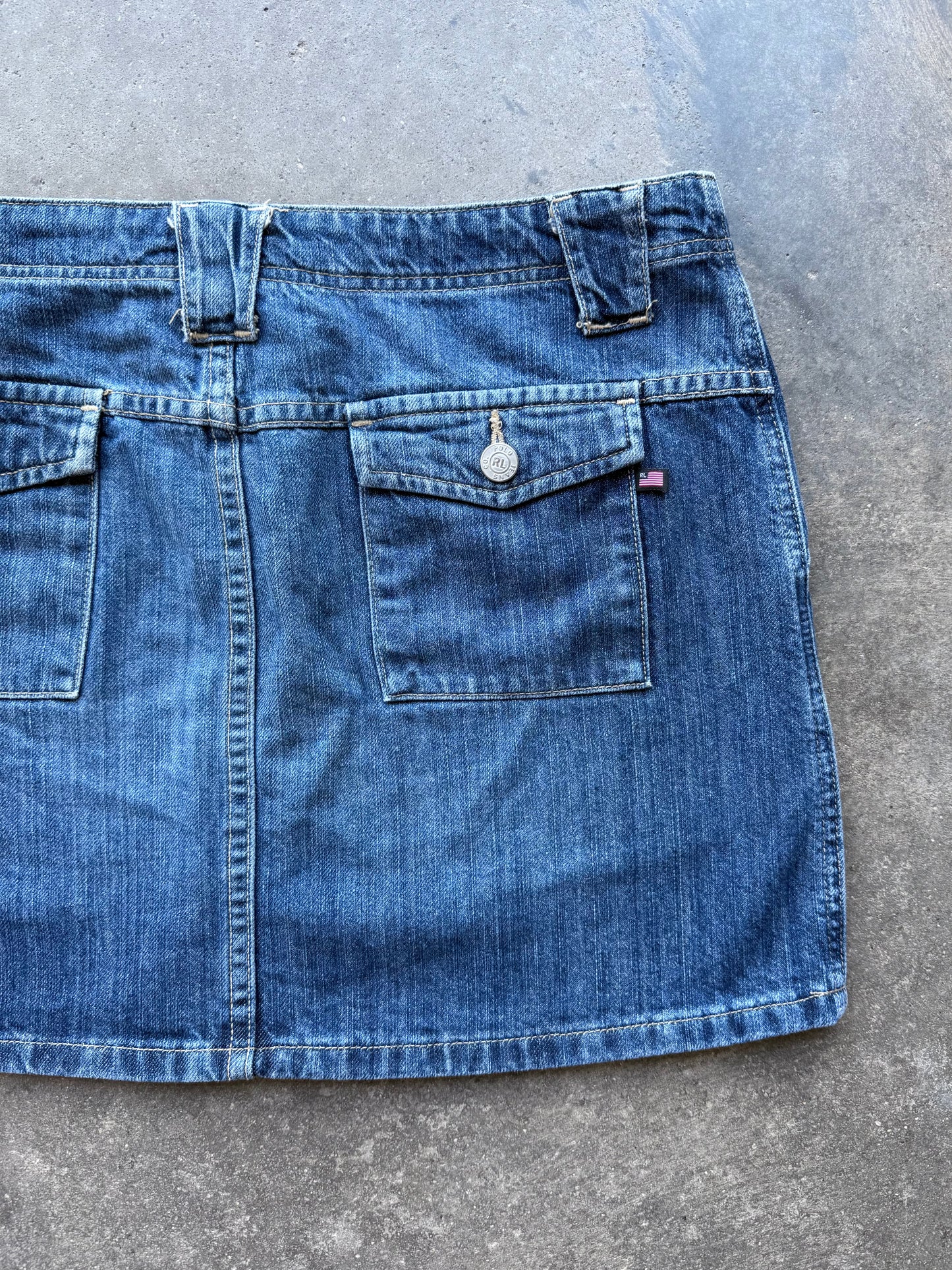 Denim Mini Skirt - 33”