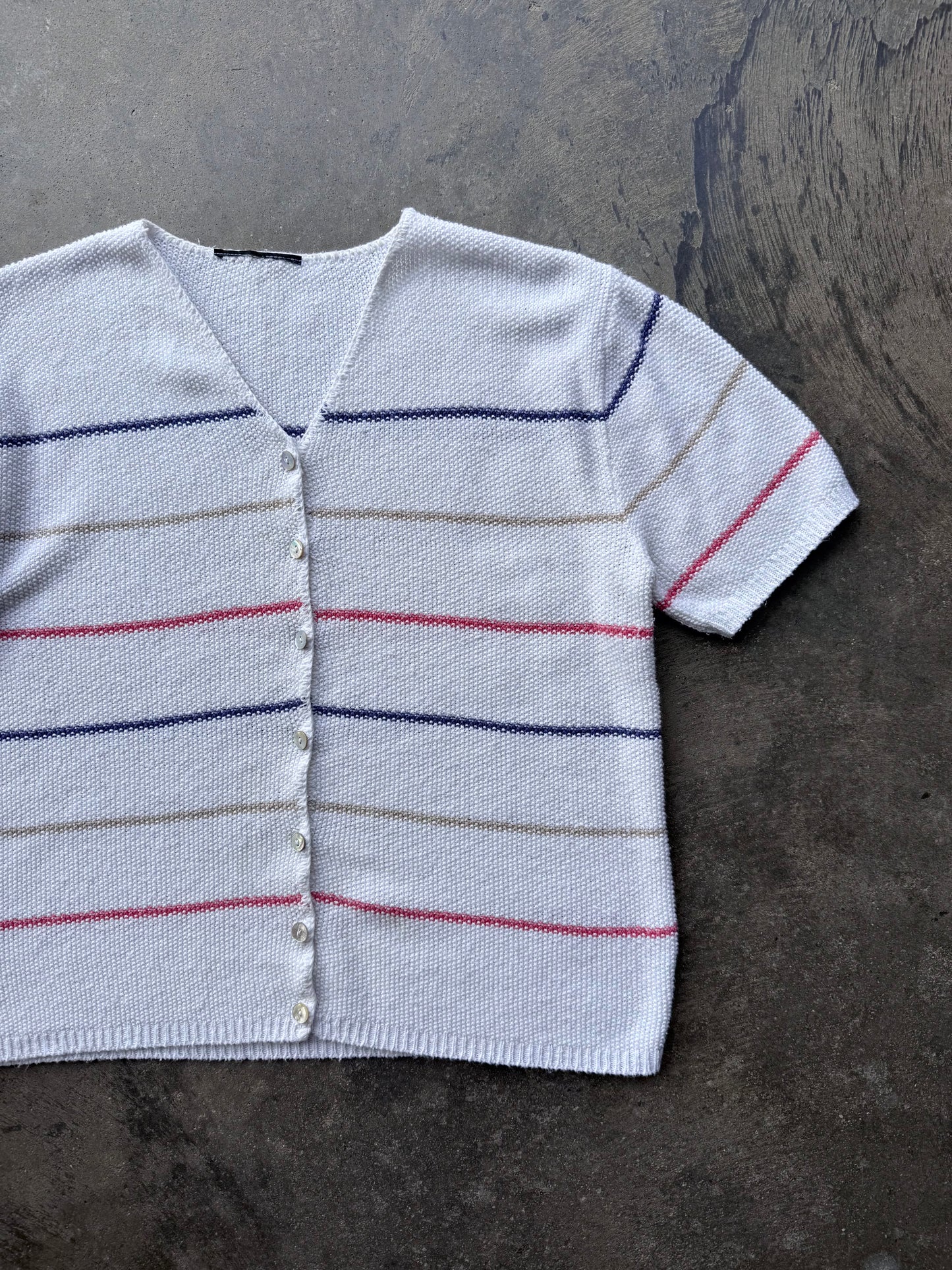 Striped Cardigan - M