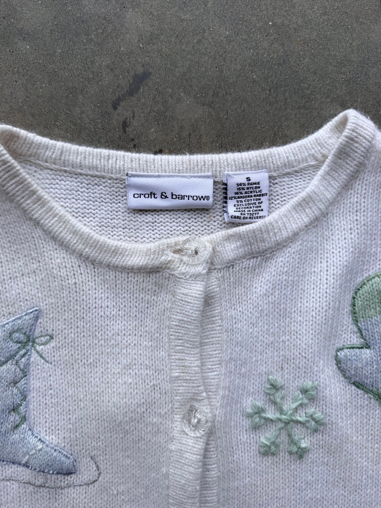 Ice Skates Cardigan - S