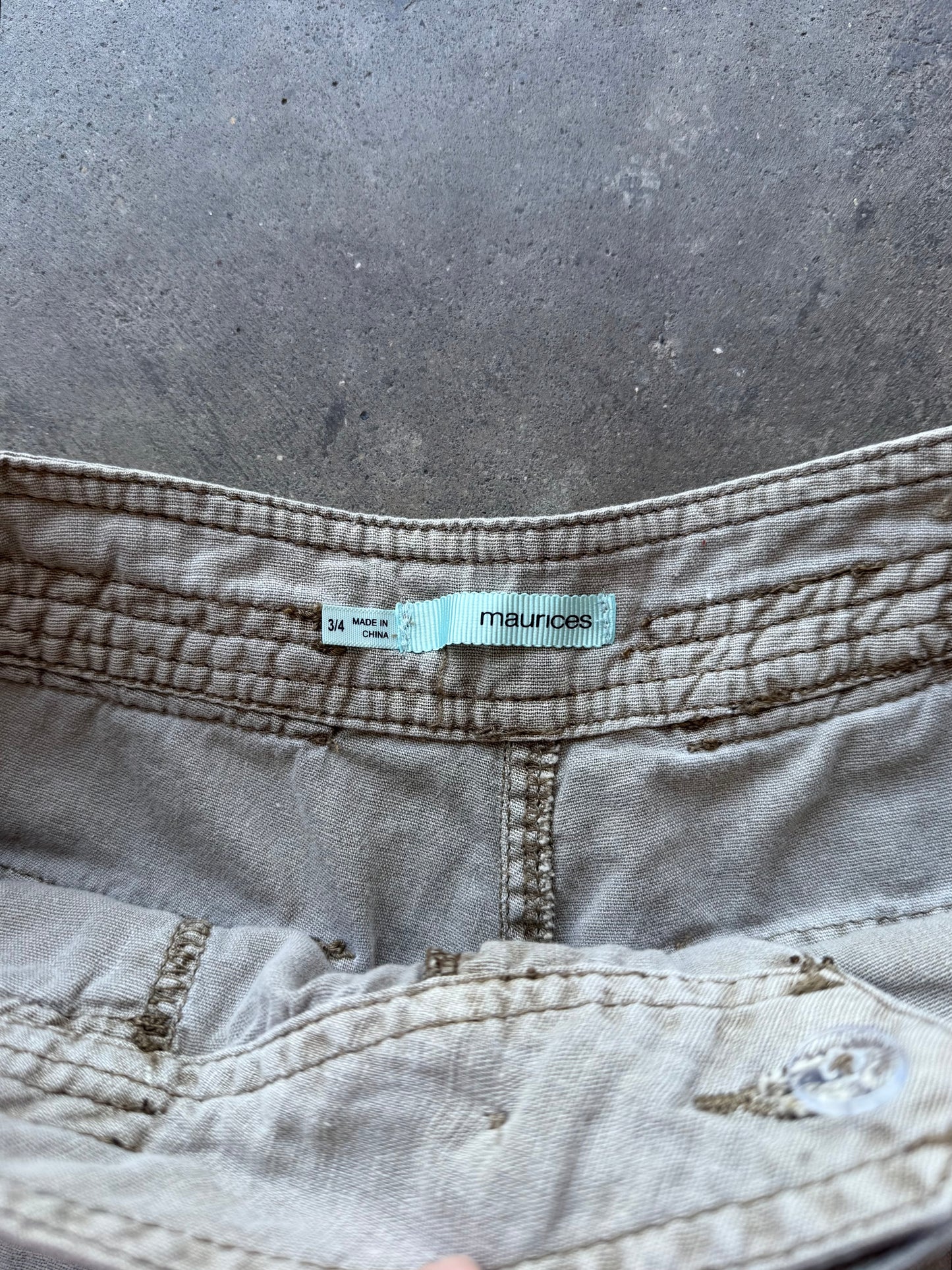 Linen Cargo Shorts - 3/4