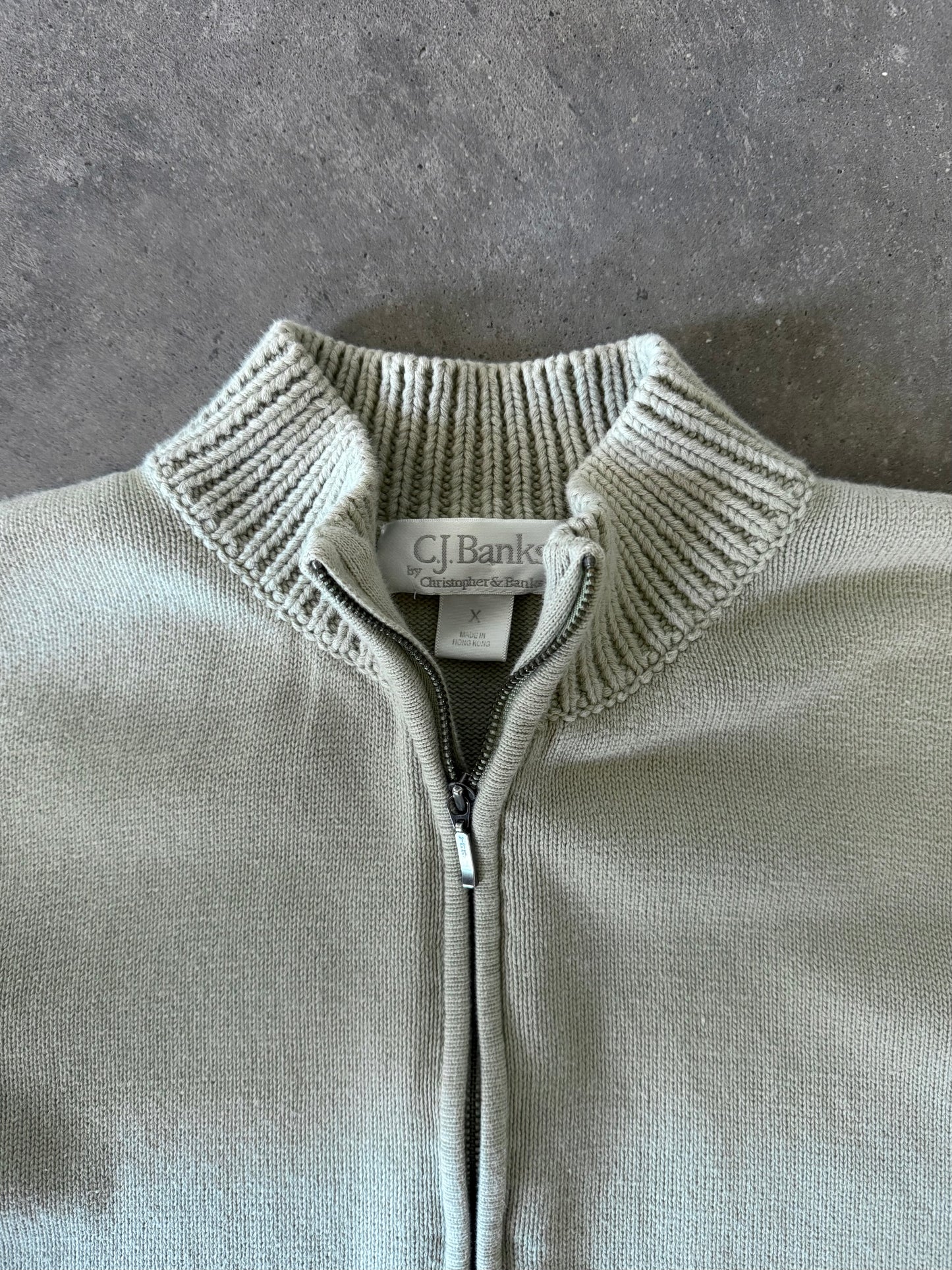 Zip Up Cardigan - XL