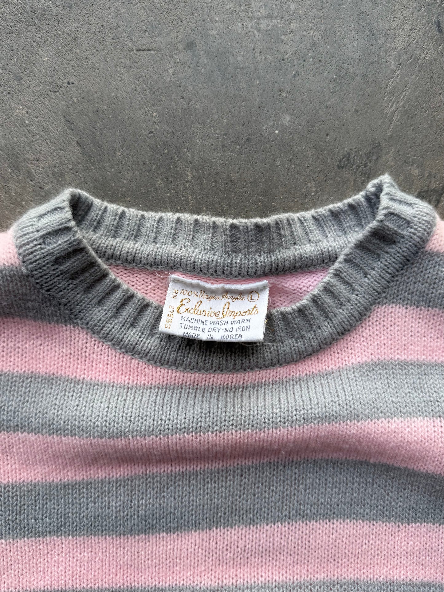 Striped Sweater - L