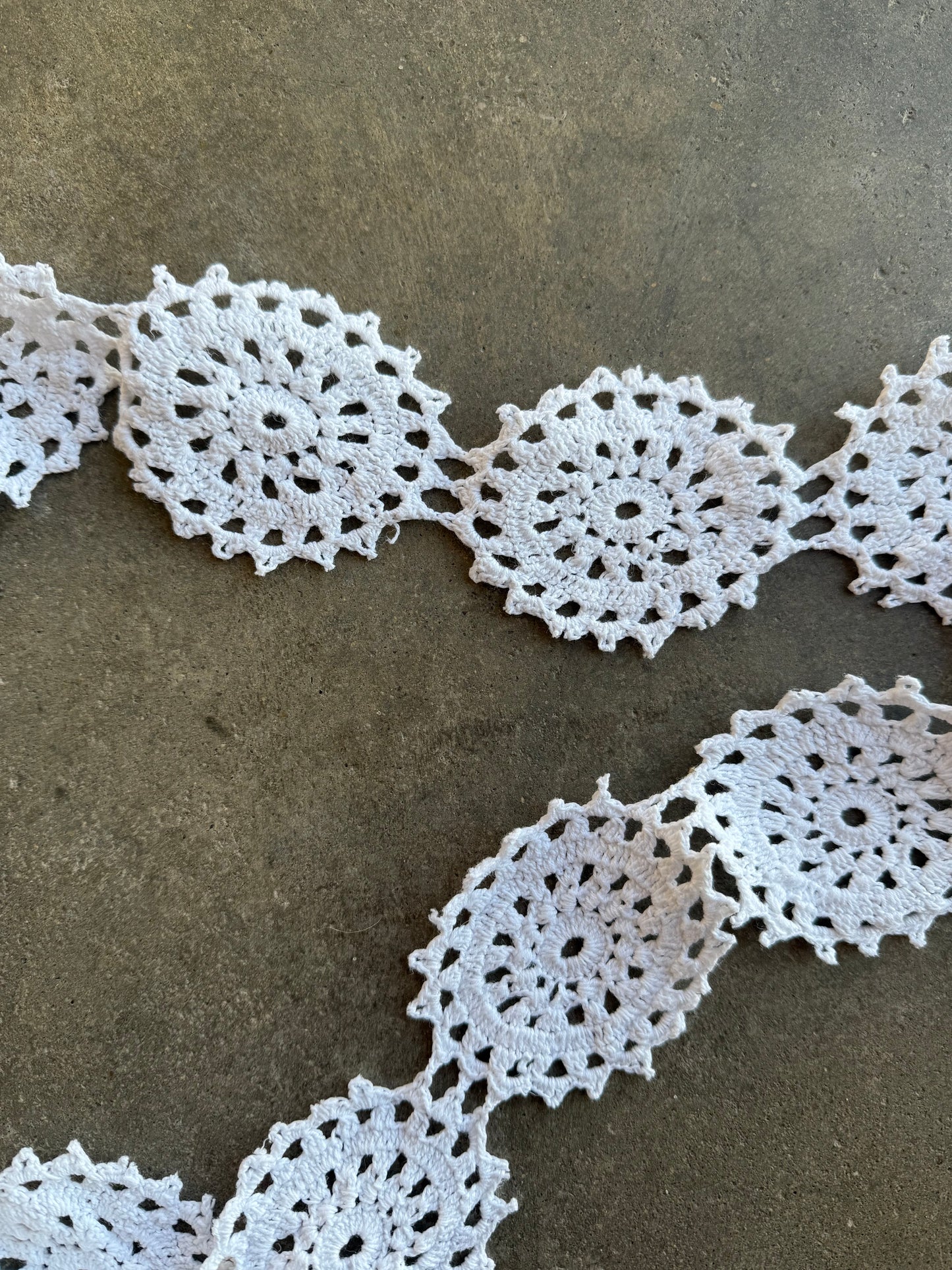 Snowflake Crochet Garland - 3 Strands