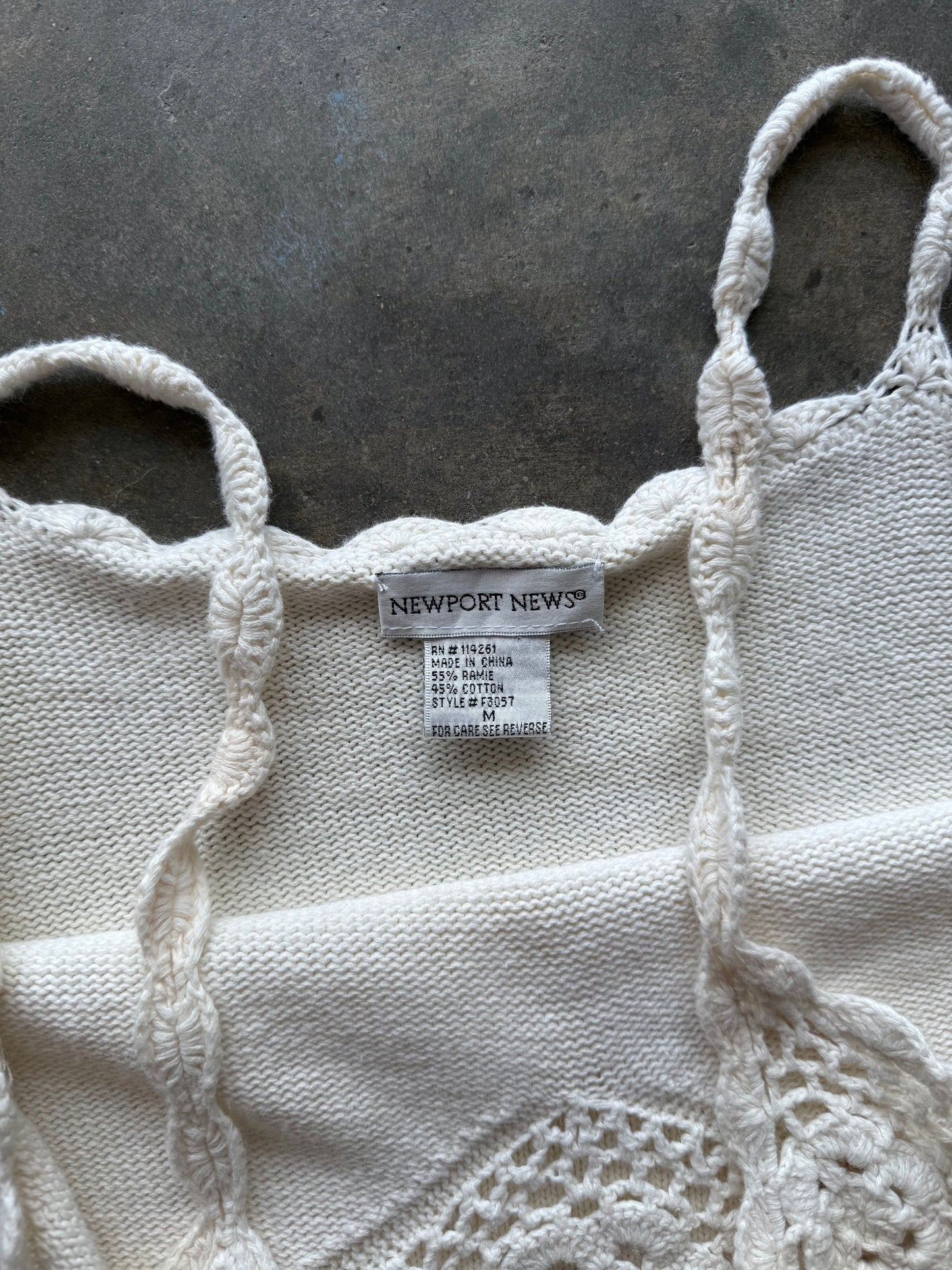 Crochet Tank - M