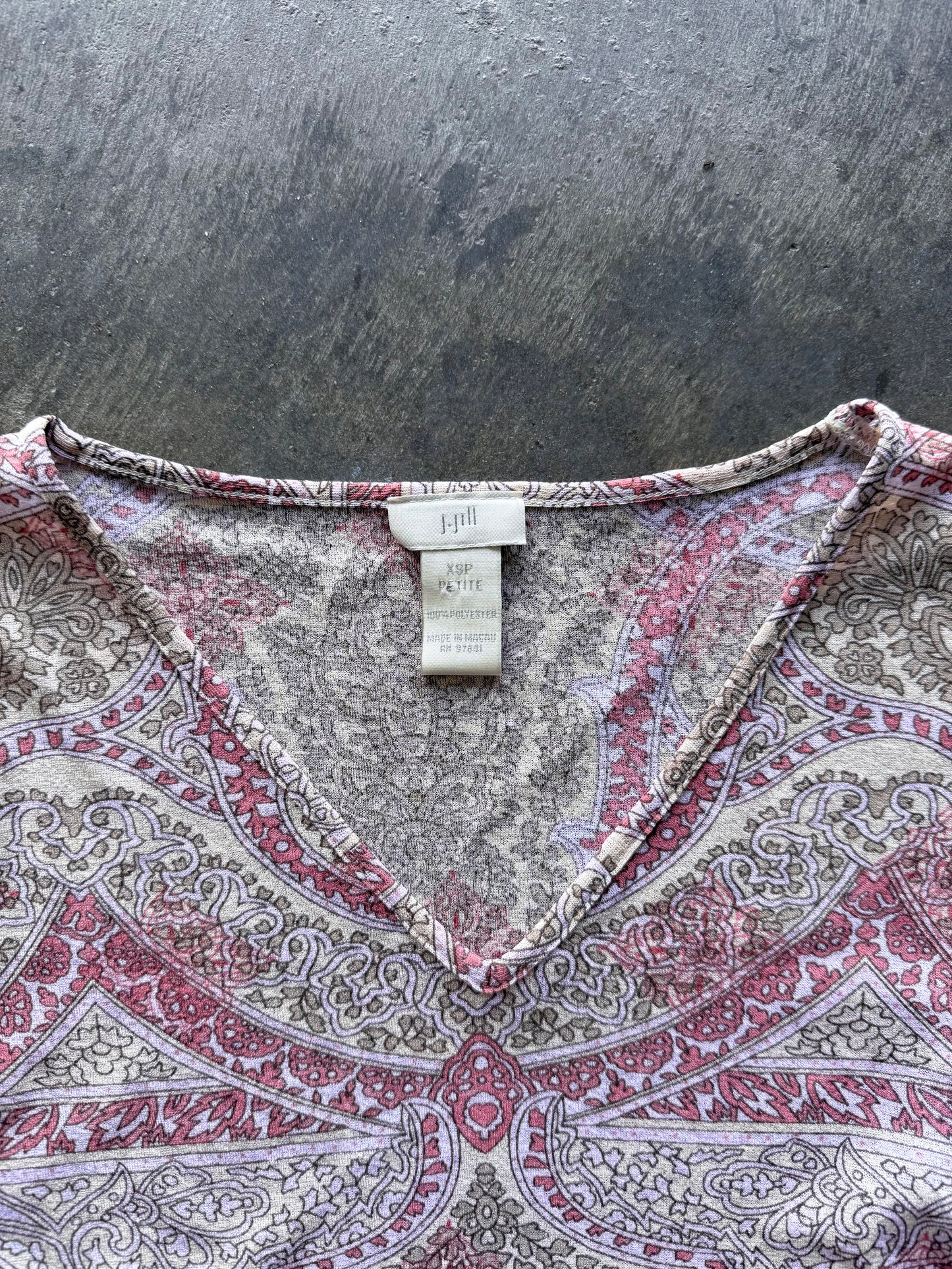 Sheer Paisley Longsleeve - XS
