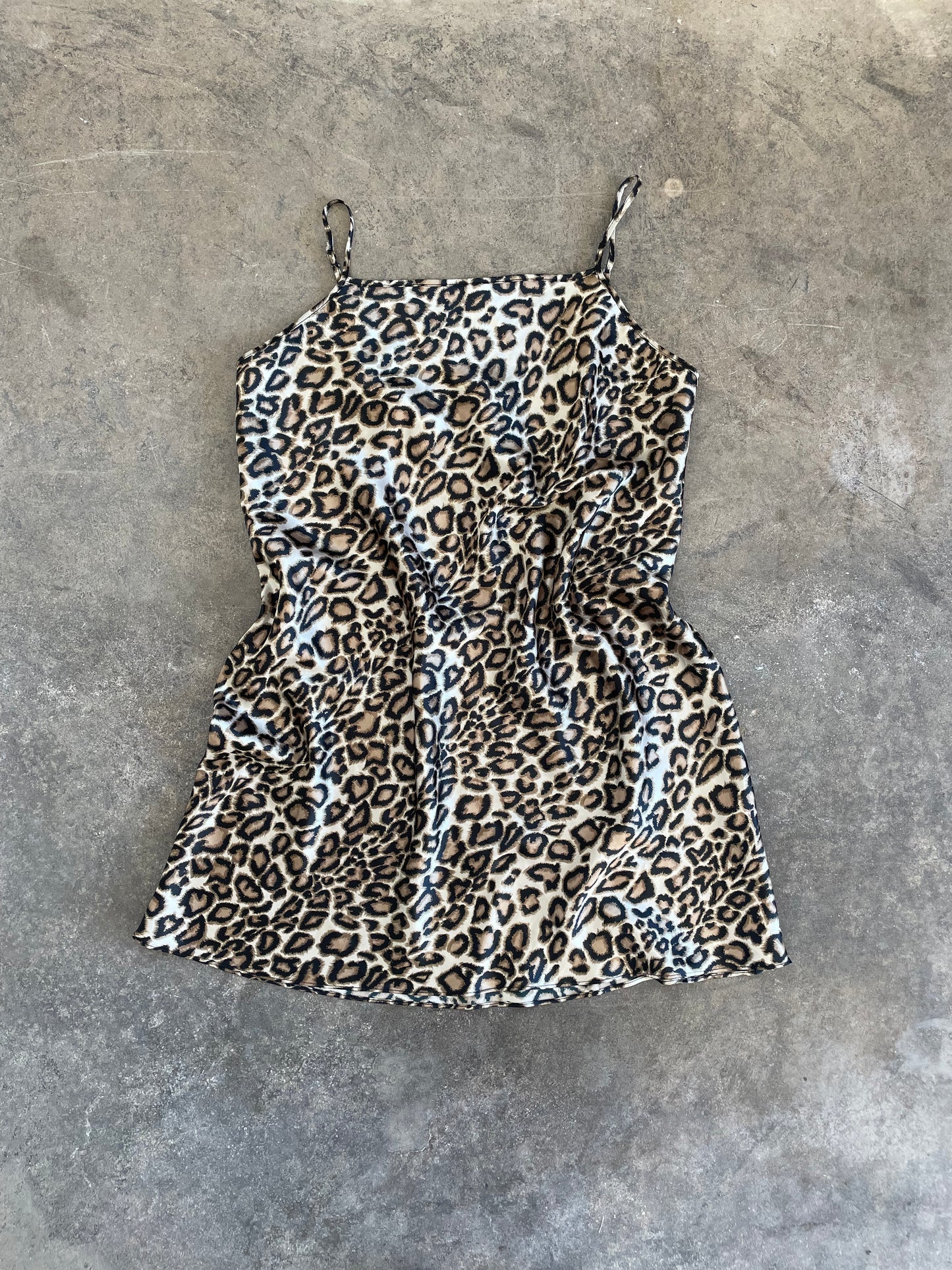 Leopard Slip Dress - L