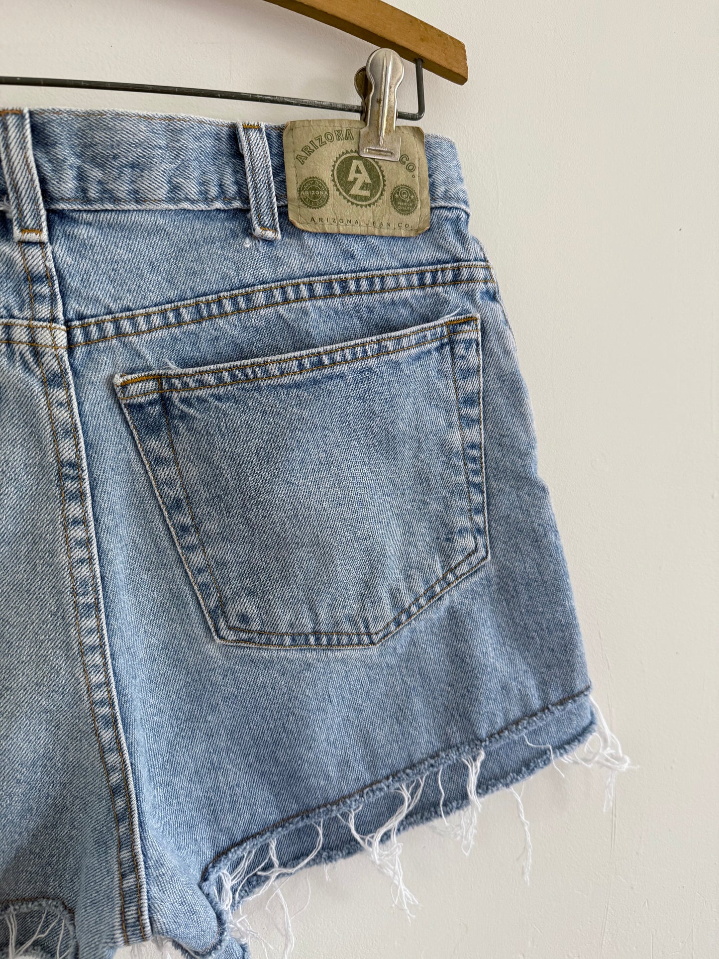 Double Fray Denim Shorts - 30x2.5