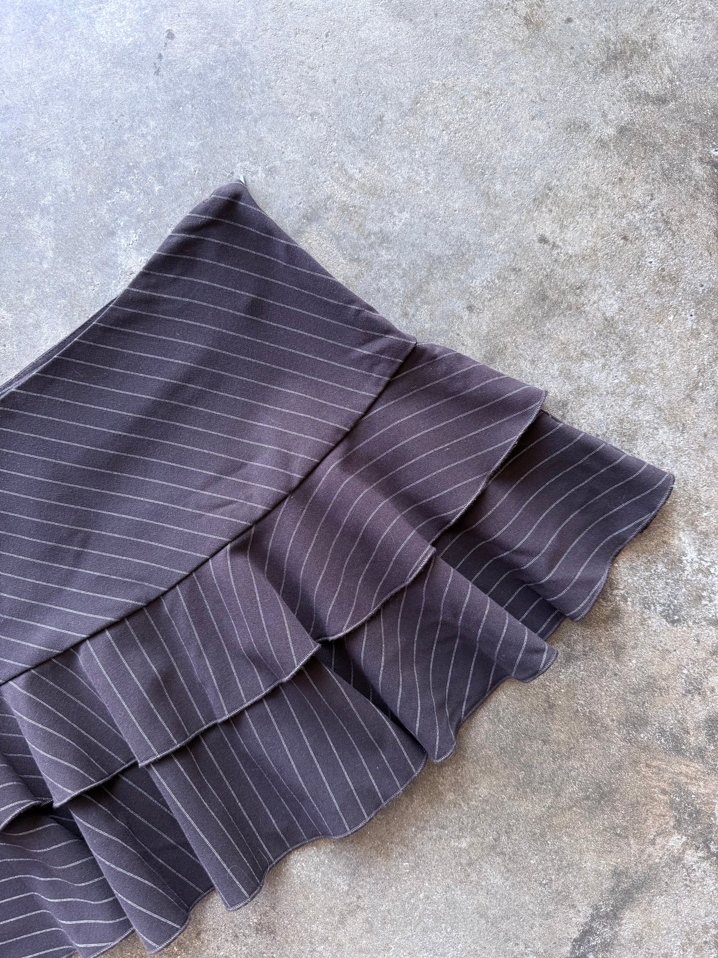 Pinstripe Mini Skirt - 32”
