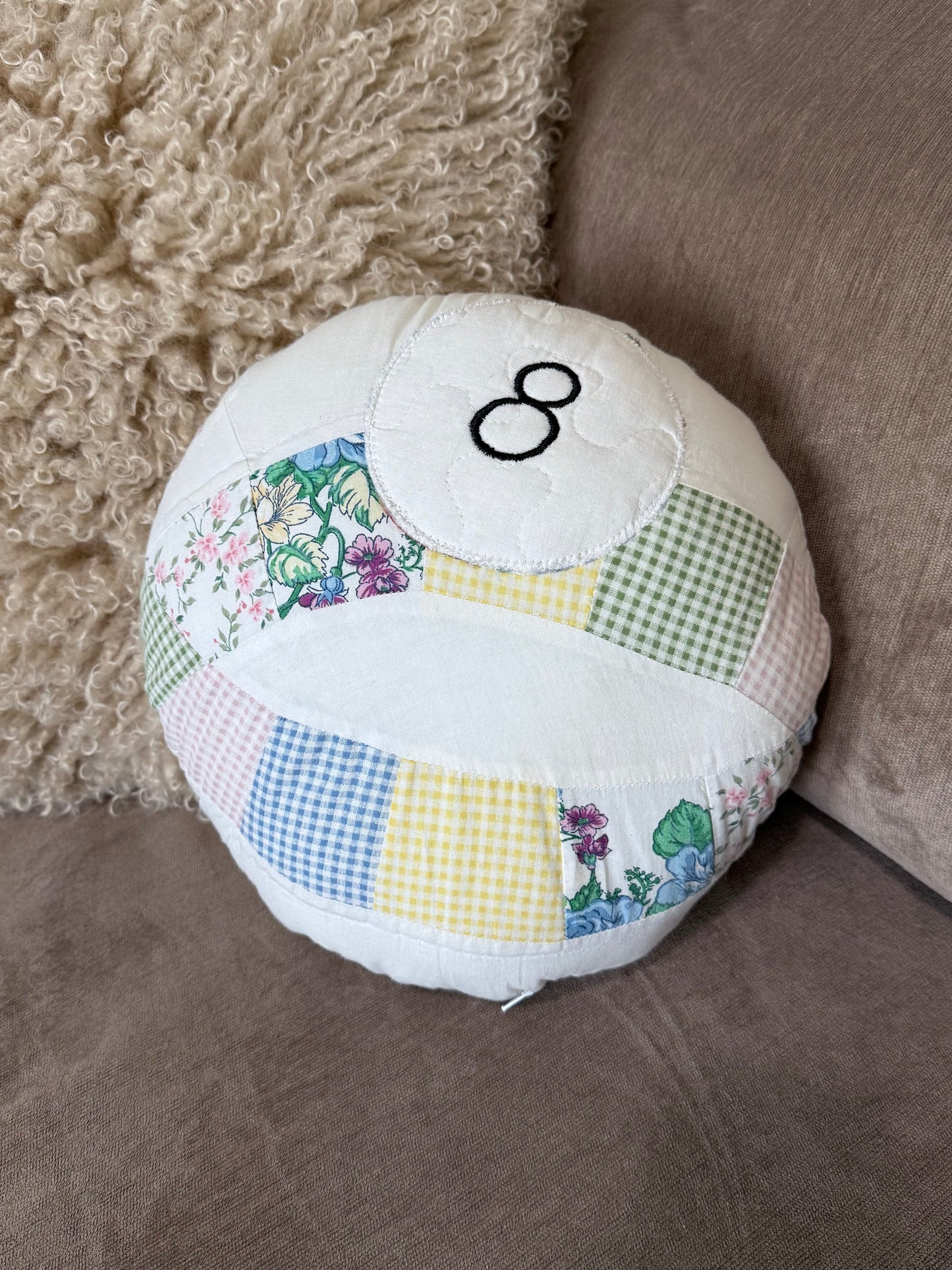 8 Ball Pillow - 13.5”