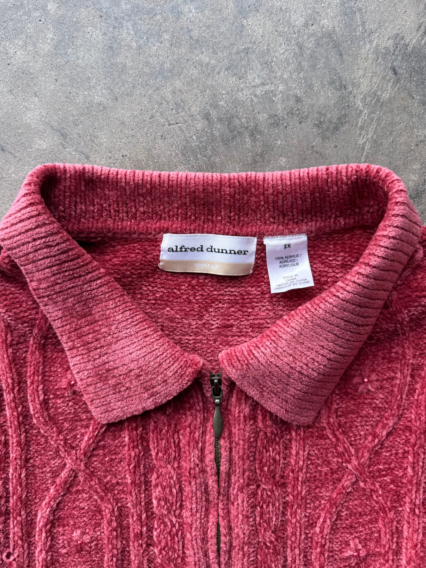 Zip Up Cardigan - 2XL