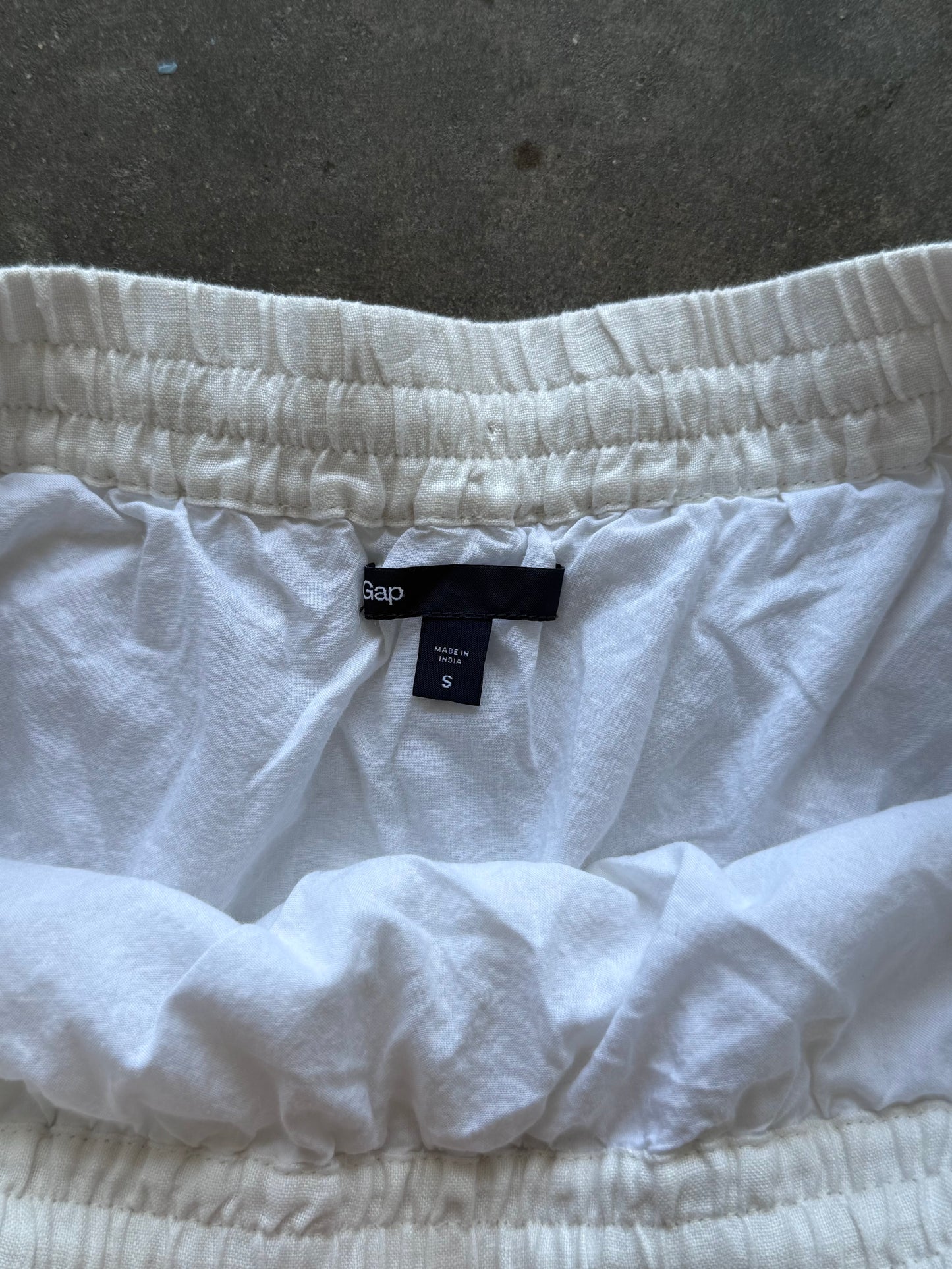 Linen Midi Skirt - S