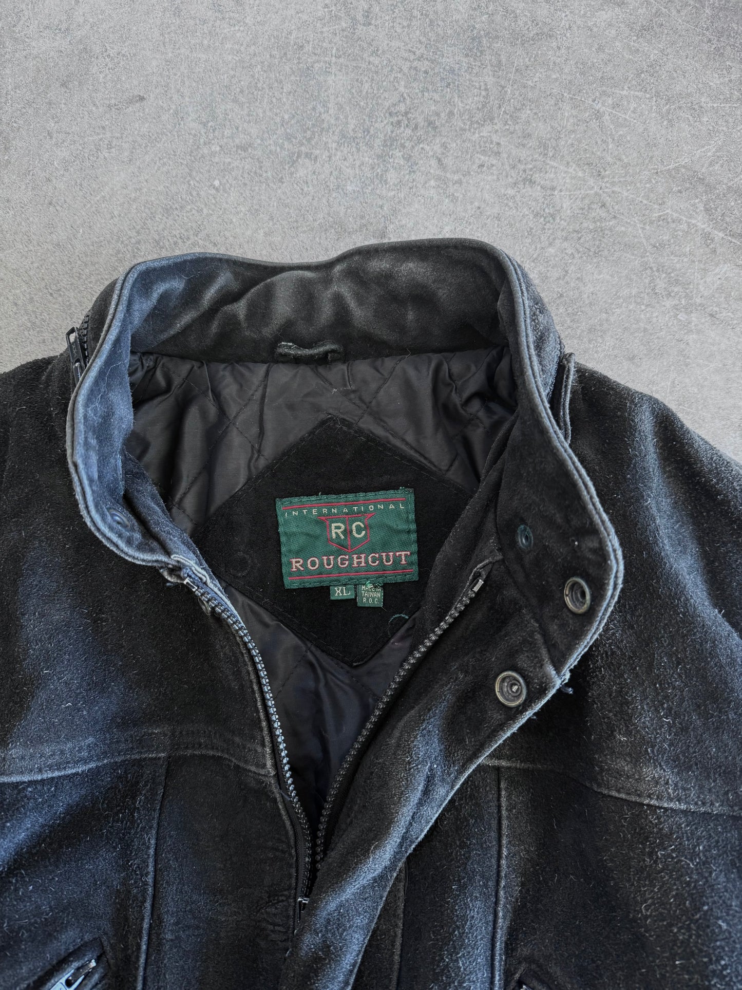 Suede Bomber Jacket - XL