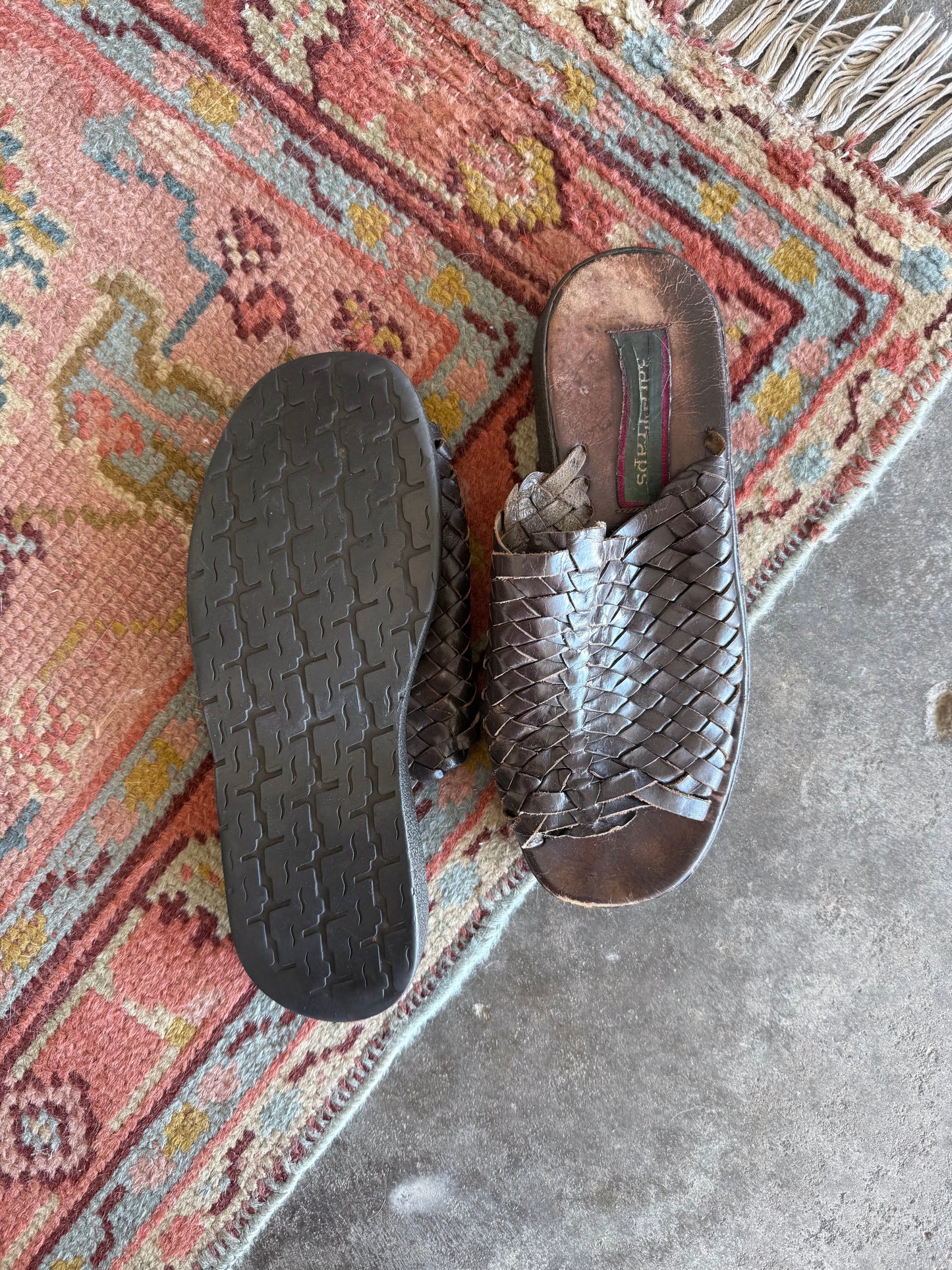 Platform Leather Sandals - 8