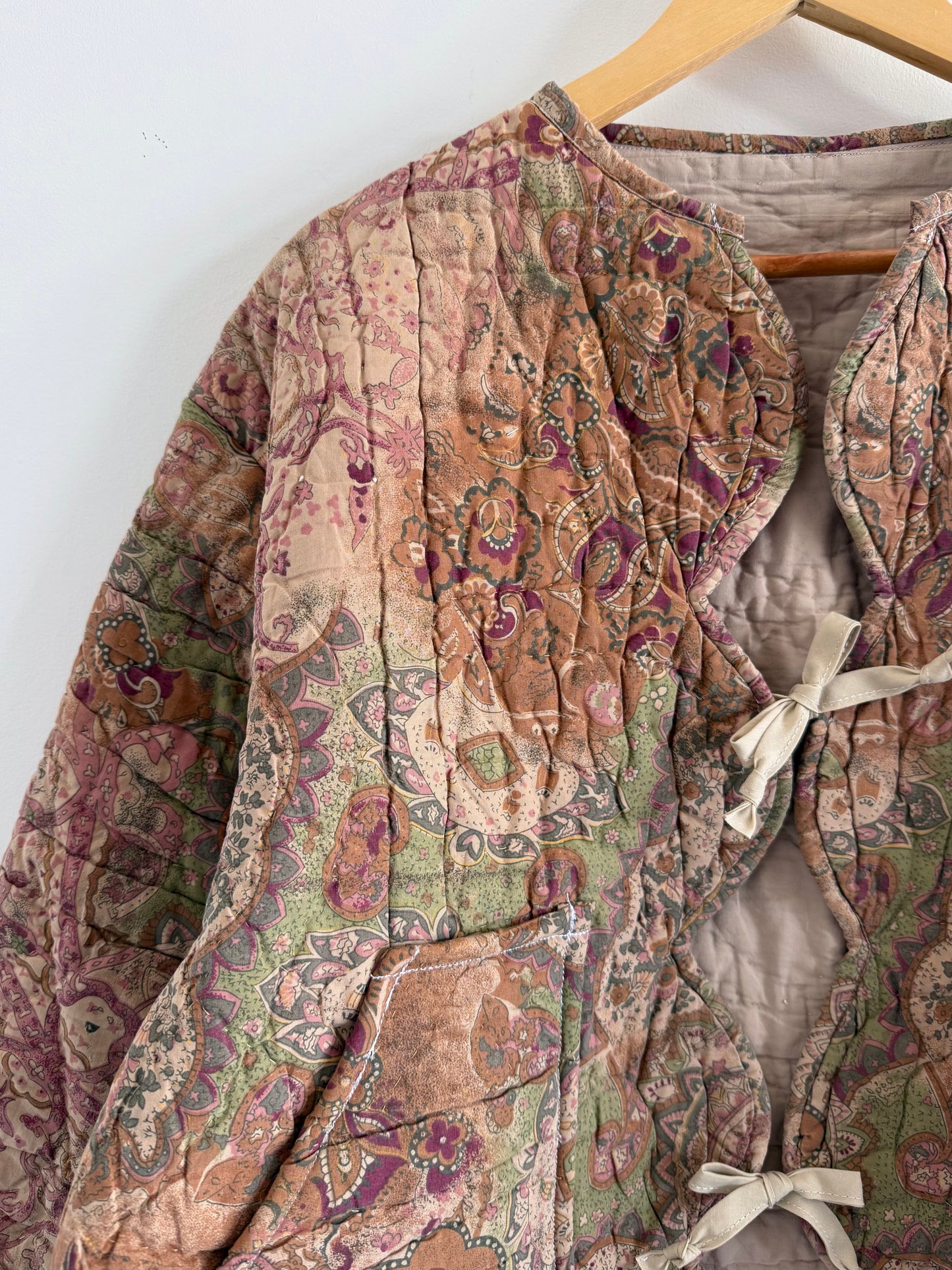 Quilt Tie Jacket - L